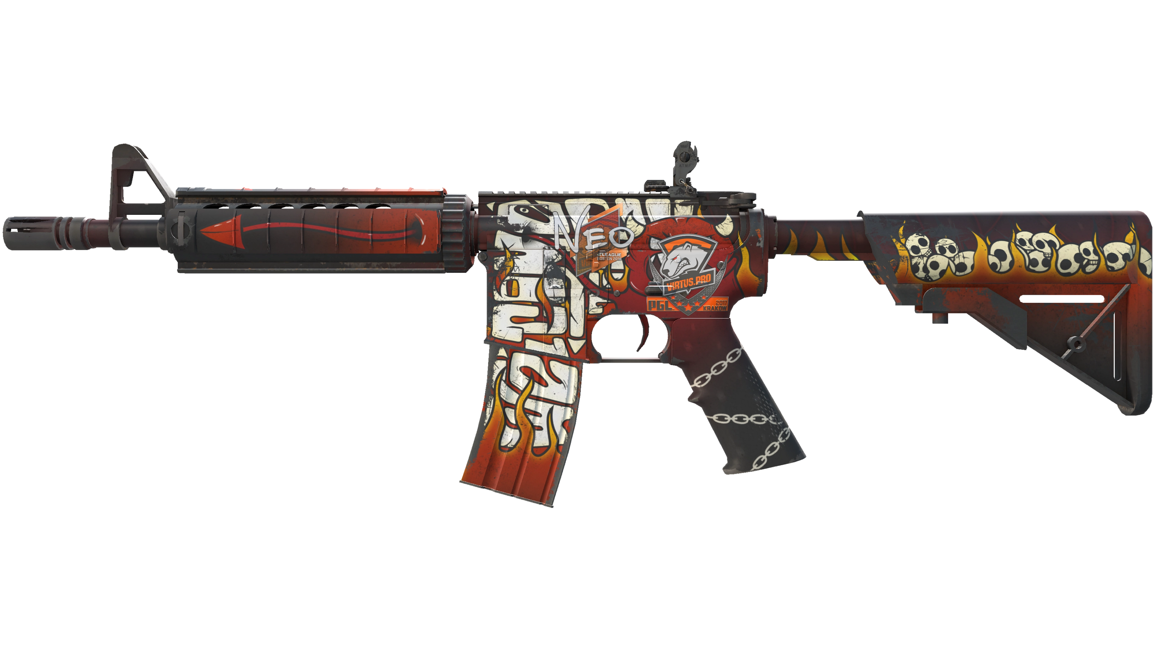 M4A4 | Hellfire (Minimal Wear)