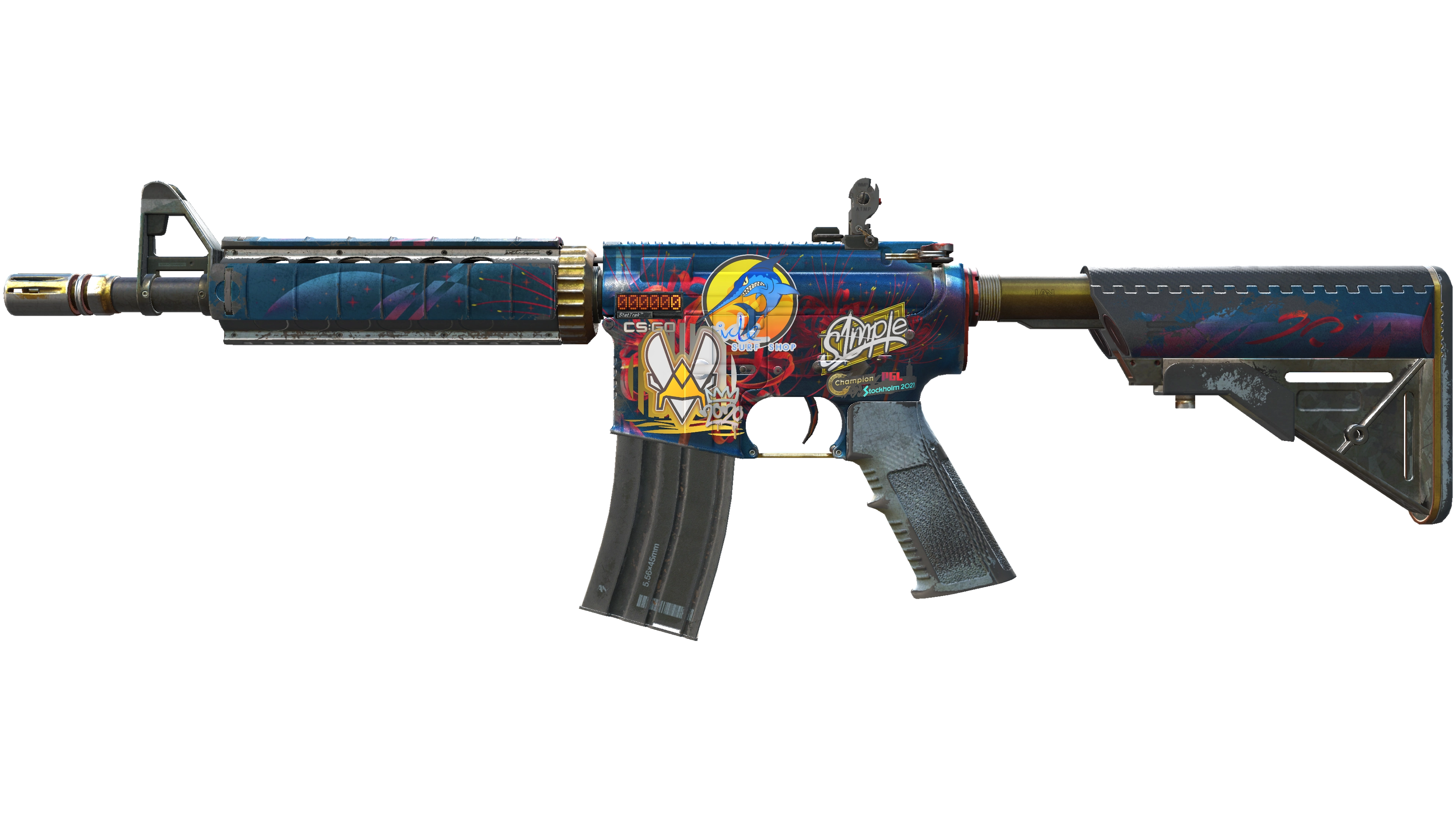 StatTrak™ M4A4 | Spider Lily (Battle-Scarred)