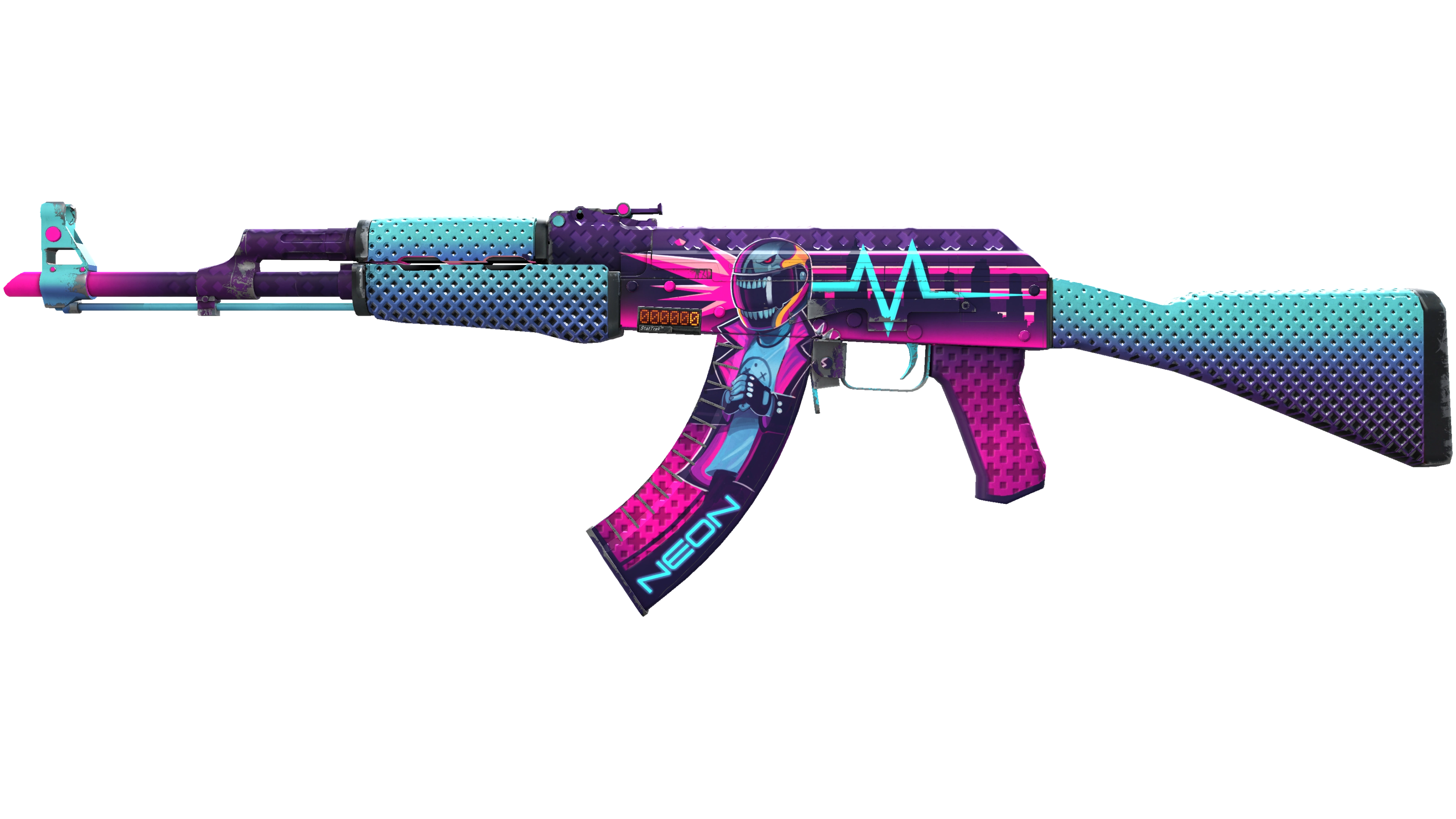 StatTrak™ AK-47 | Neon Rider (Minimal Wear)