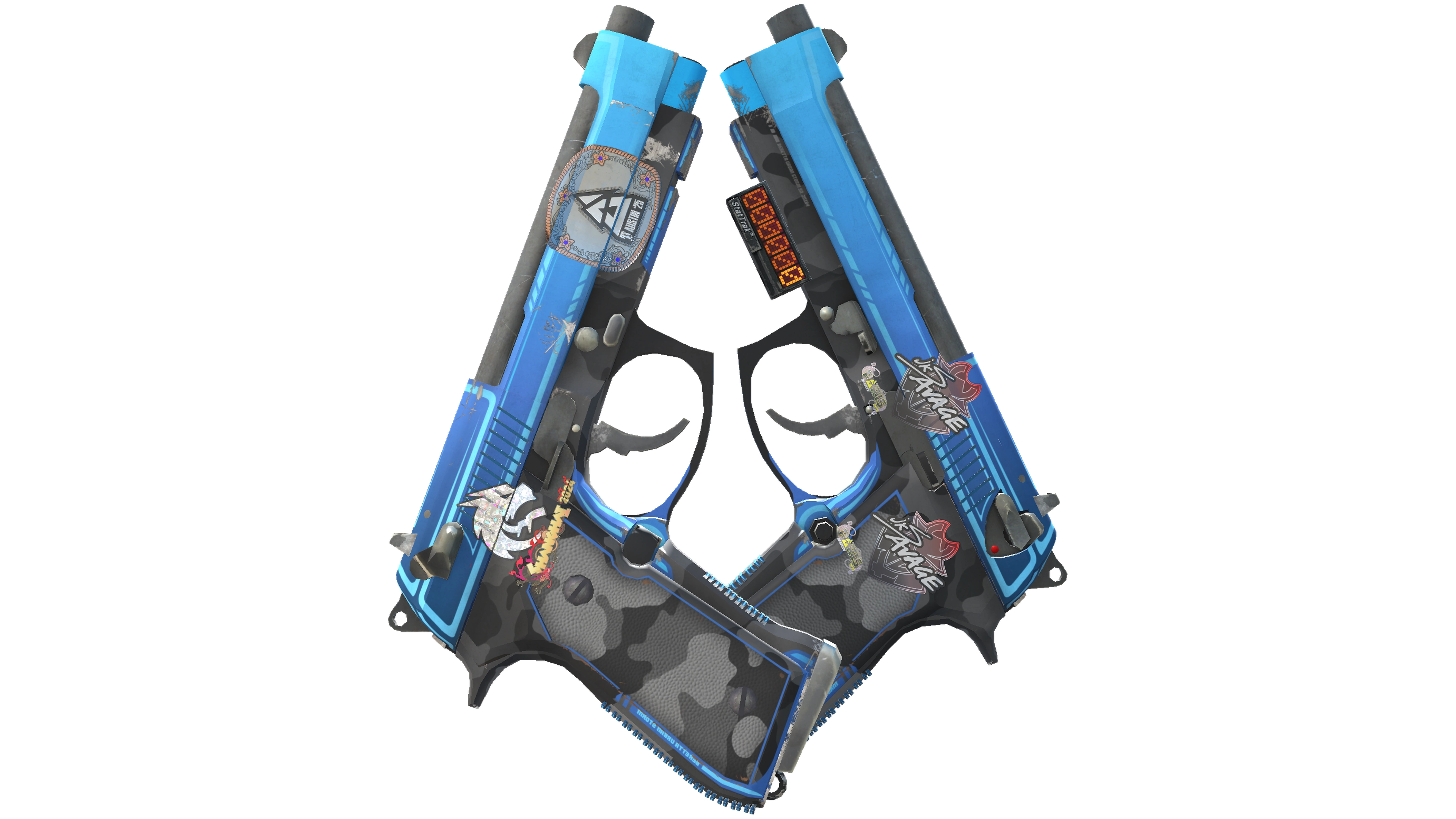 StatTrak™ Dual Berettas | Urban Shock (Minimal Wear)