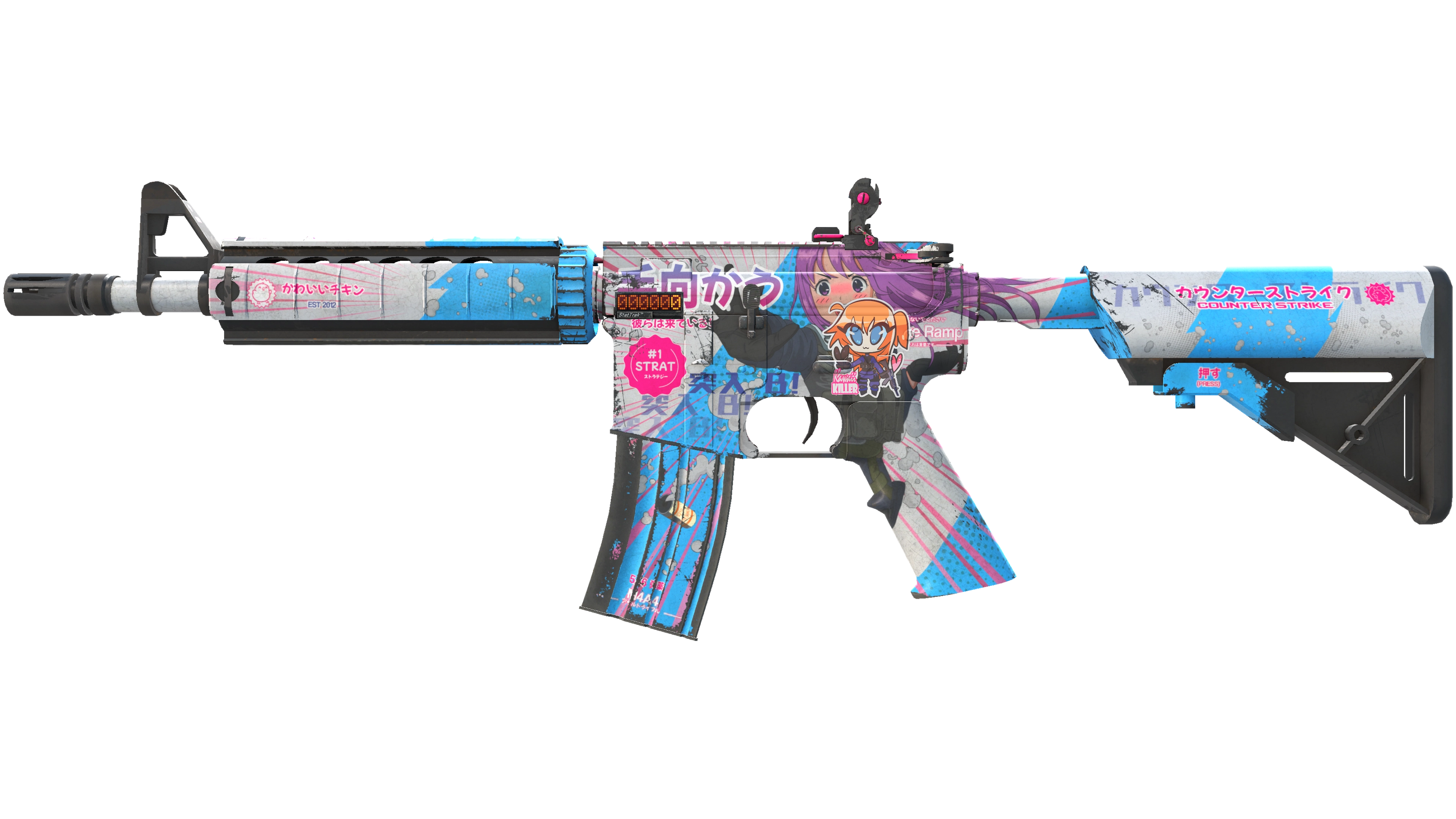 Миниатюра StatTrak™ M4A4 | Temukau (Field-Tested)