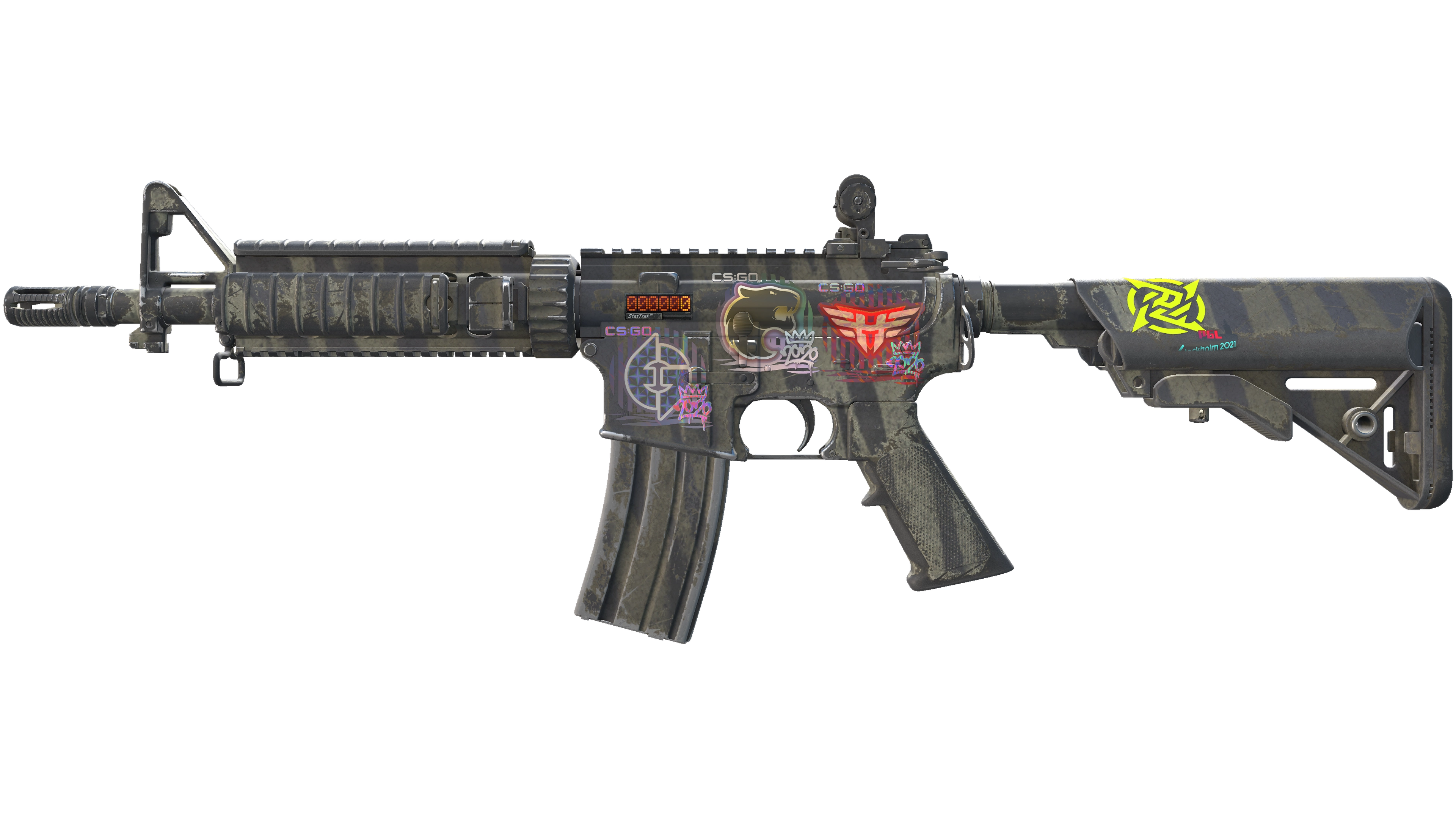 StatTrak™ M4A4 | Faded Zebra (Well-Worn)