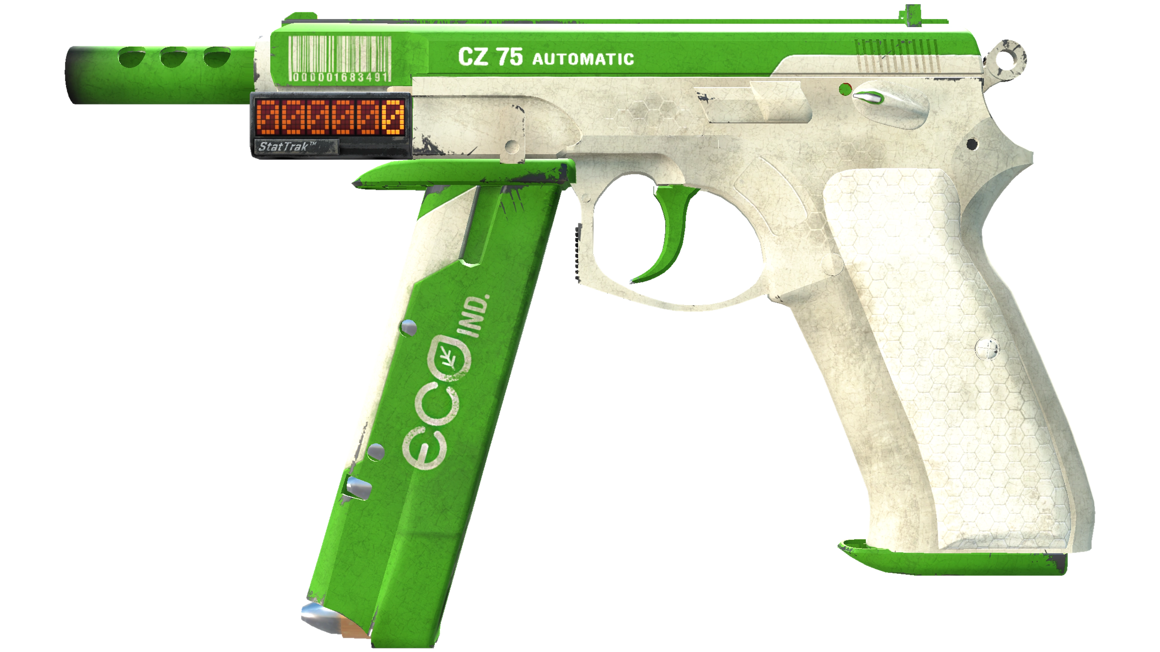 Miniatura de StatTrak™ CZ75-Auto | Eco (Well-Worn)