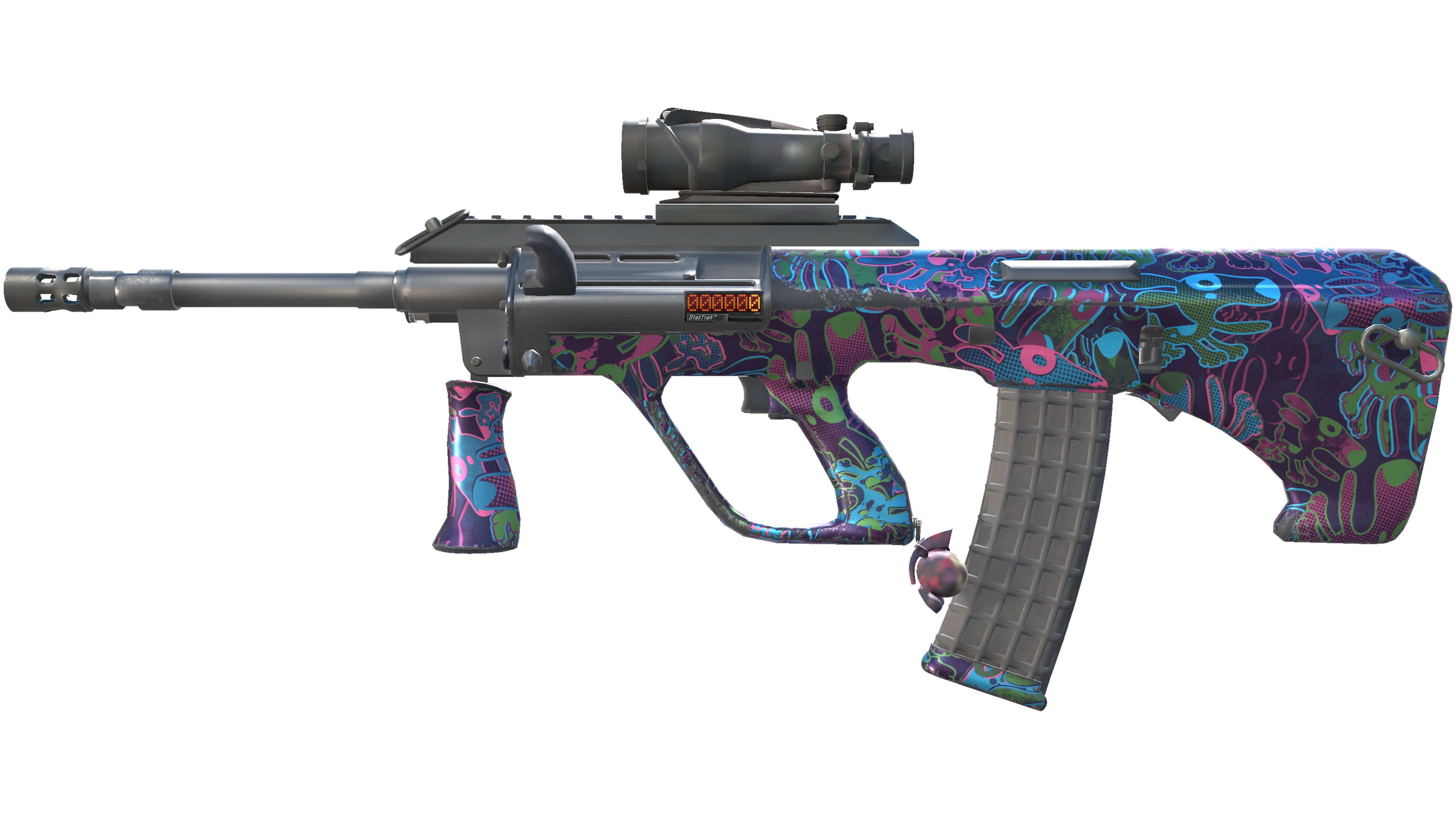 StatTrak™ AUG | Death by Puppy (Minimal Wear)