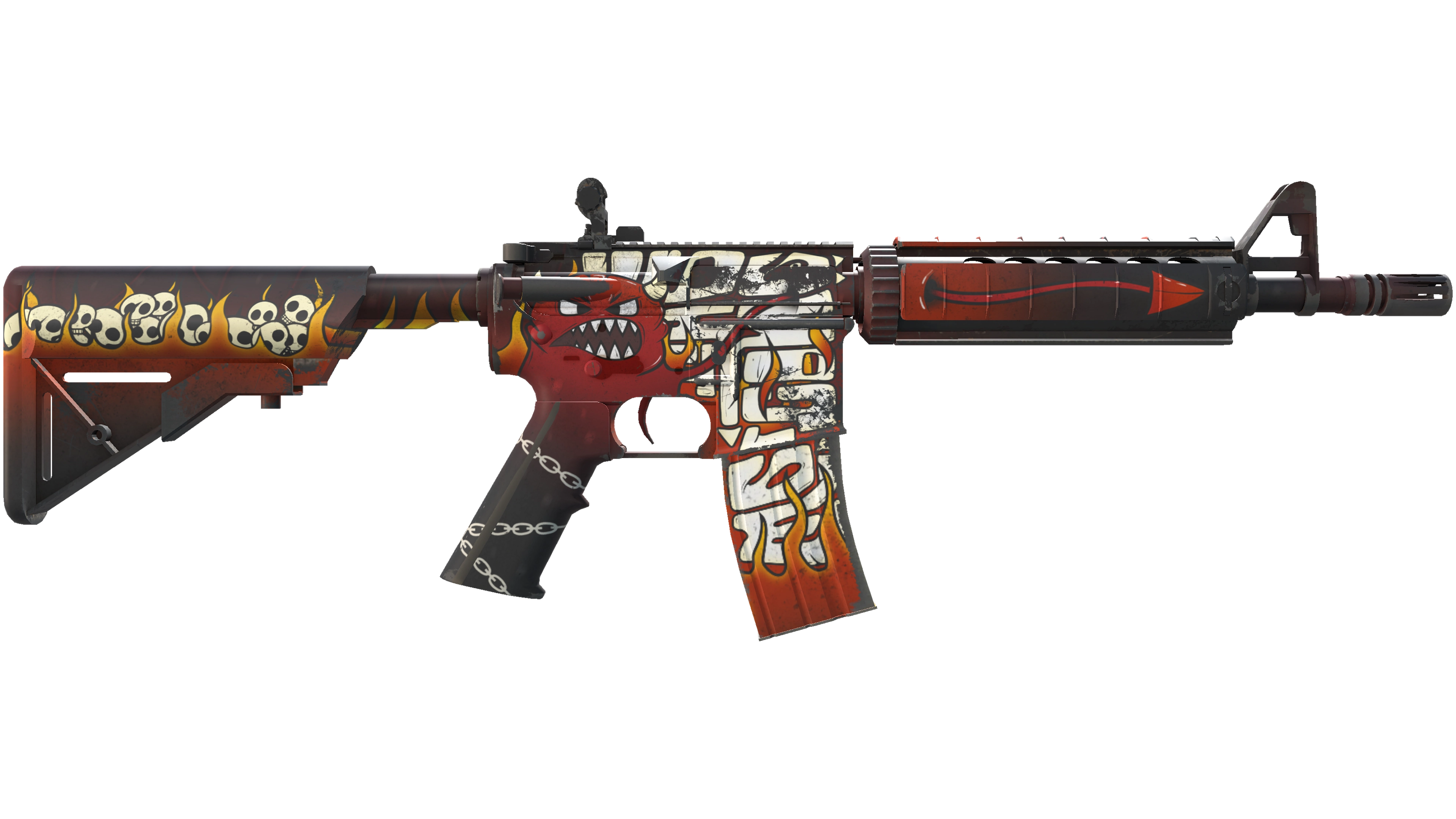 M4A4 | Hellfire (Minimal Wear) thumbnail