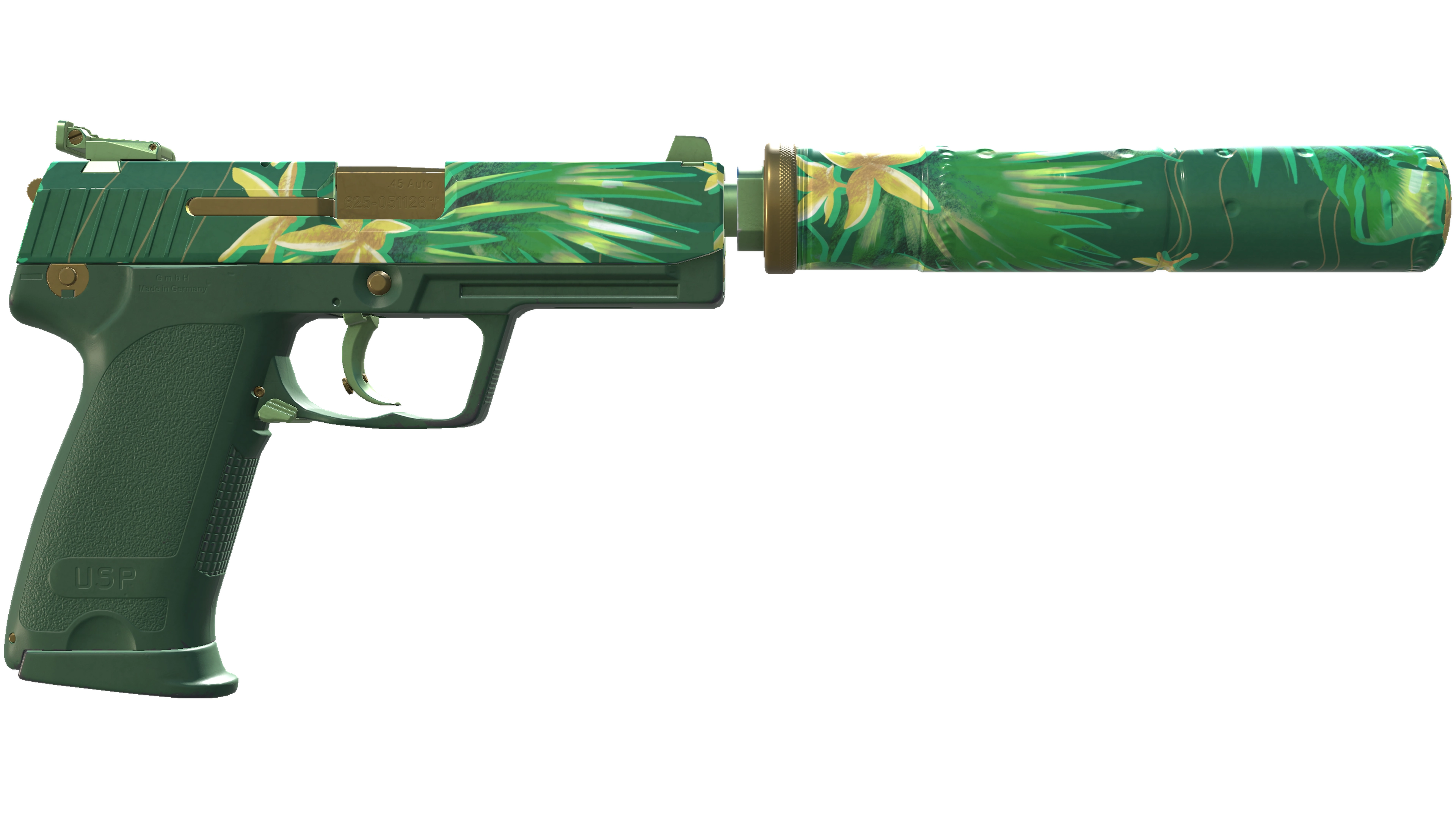 صورة مصغرة لـ USP-S | Tropical Breeze (Minimal Wear)