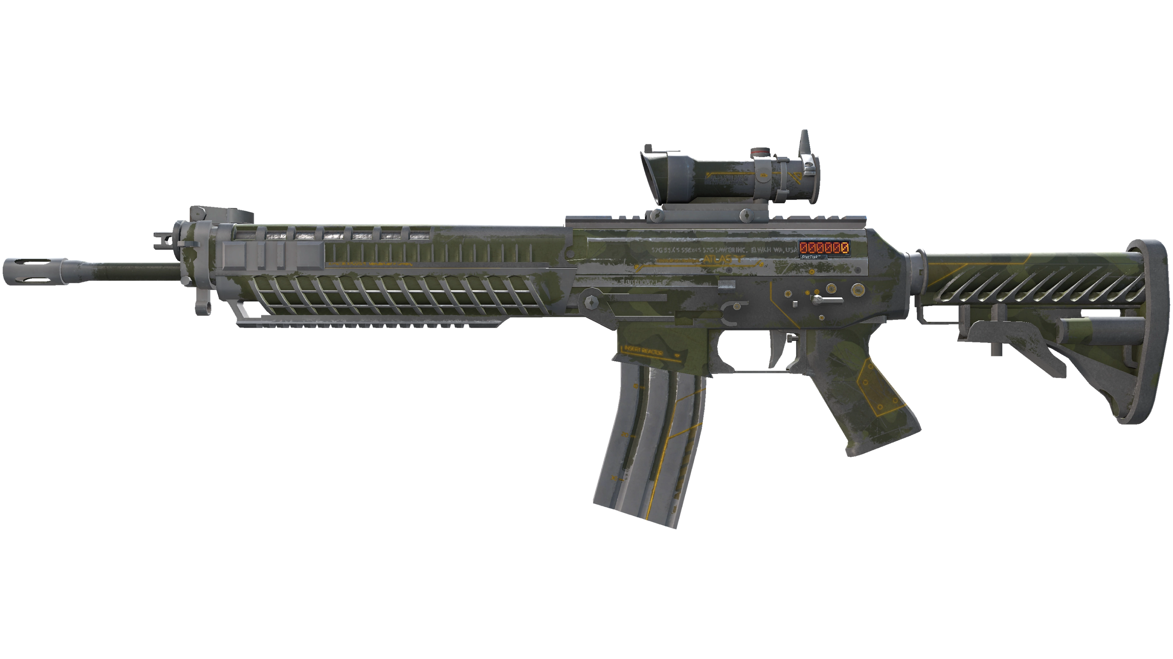 StatTrak™ SG 553 | Atlas (Battle-Scarred)