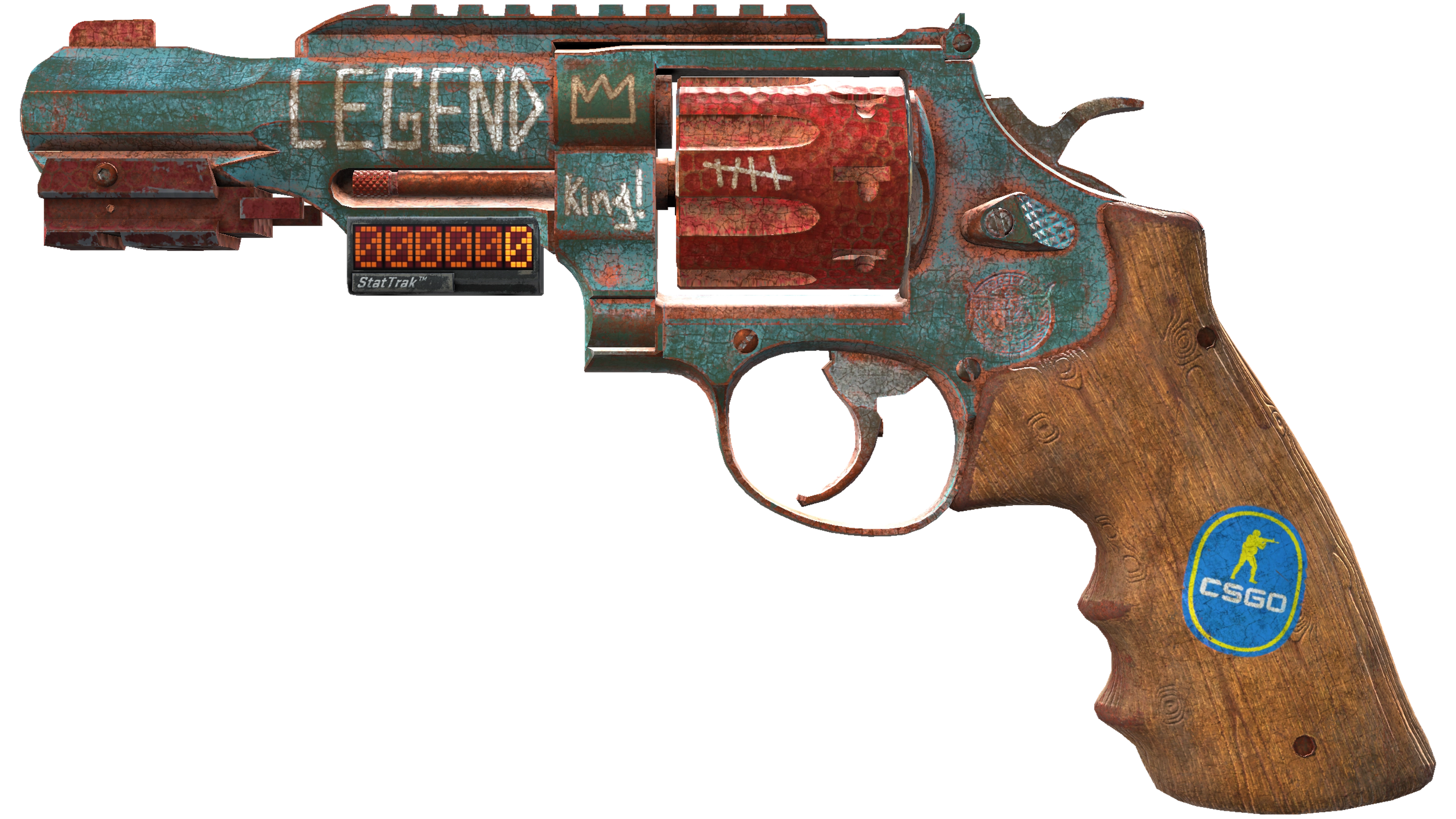StatTrak™ R8 Revolver | Junk Yard (Battle-Scarred) thumbnail
