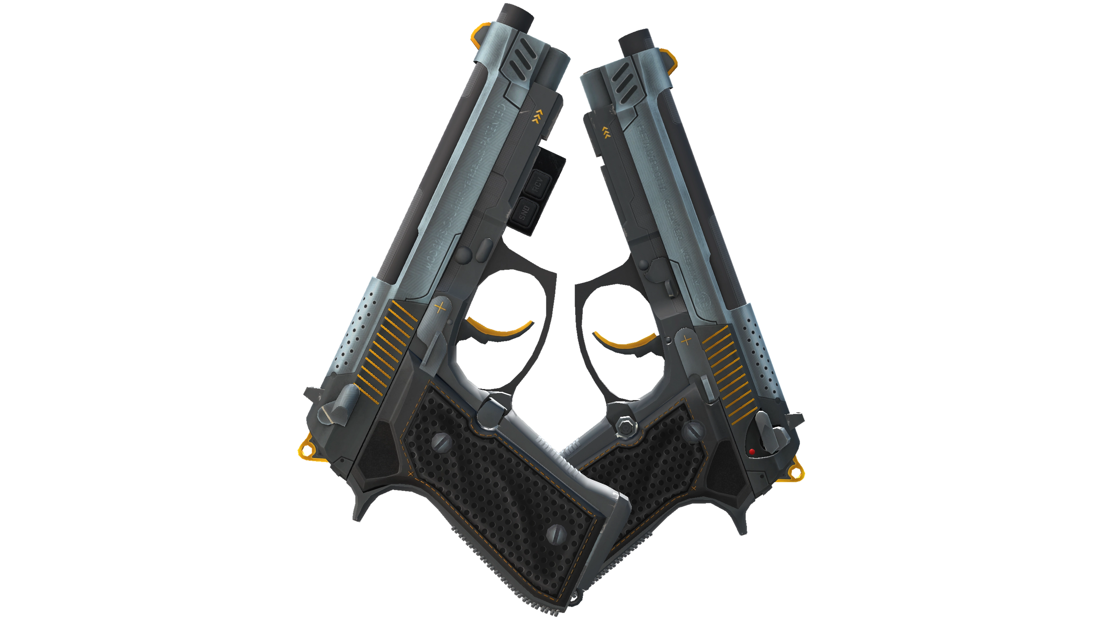 StatTrak™ Dual Berettas | Ventilators (Minimal Wear) thumbnail
