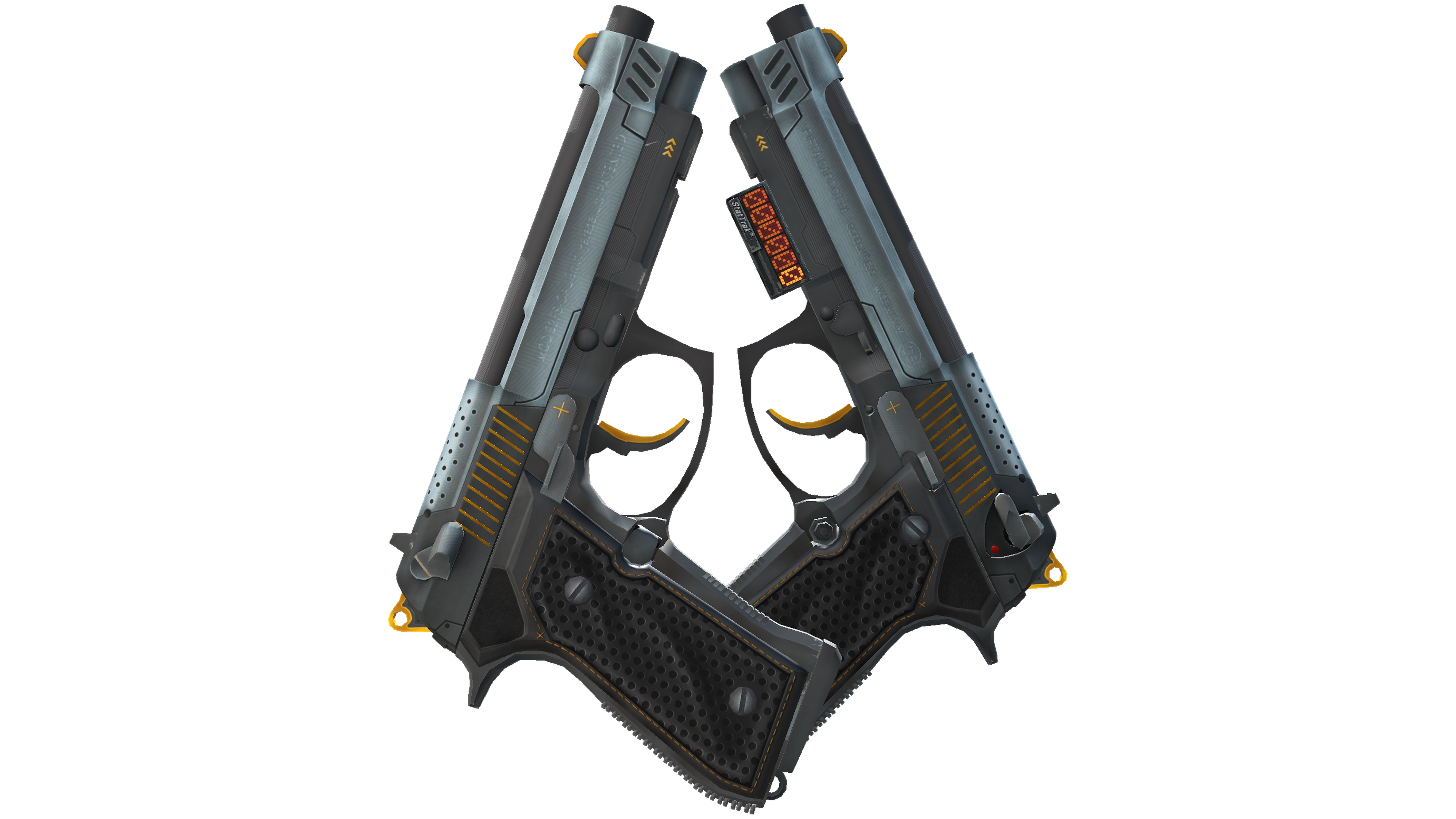 StatTrak™ Dual Berettas | Ventilators (Minimal Wear)