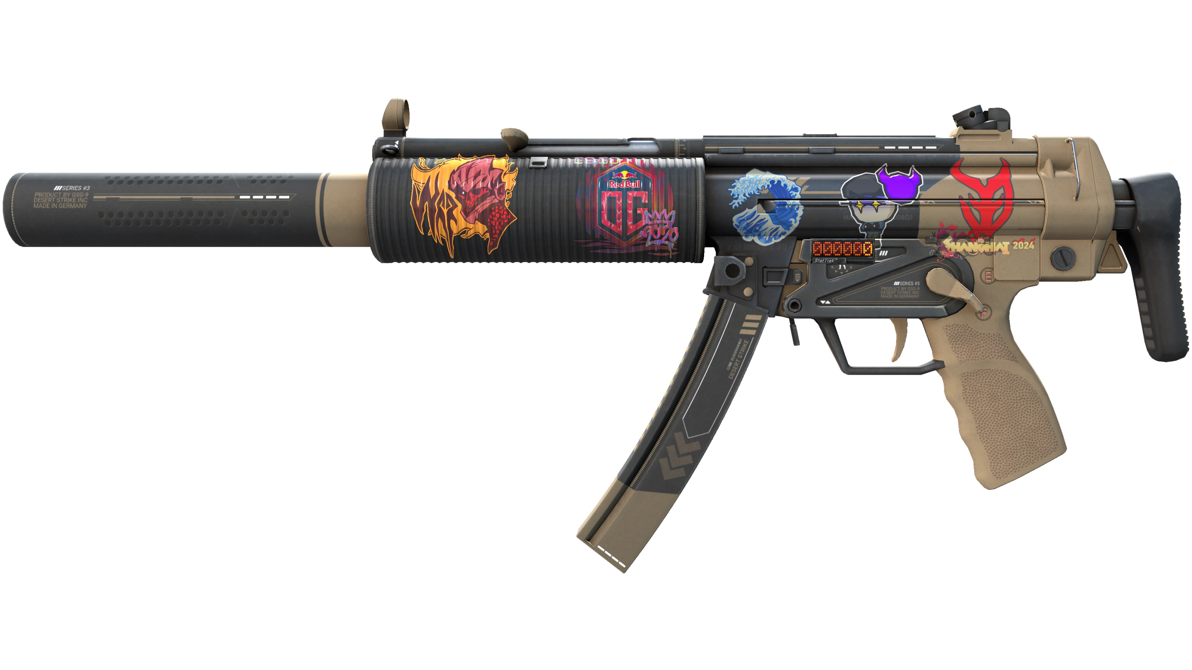 StatTrak™ MP5-SD | Desert Strike (Minimal Wear) thumbnail