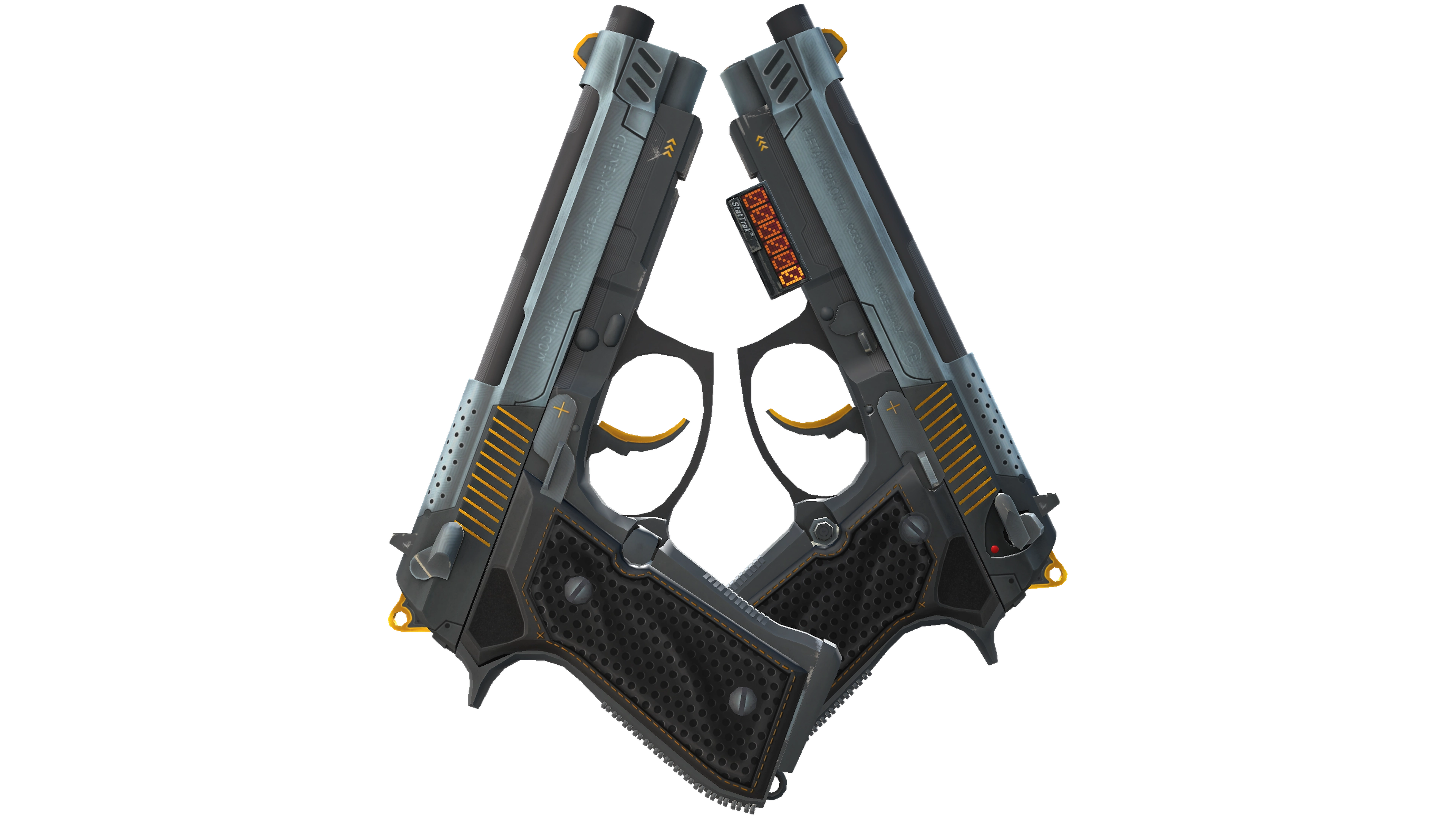StatTrak™ Dual Berettas | Ventilators (Minimal Wear) thumbnail