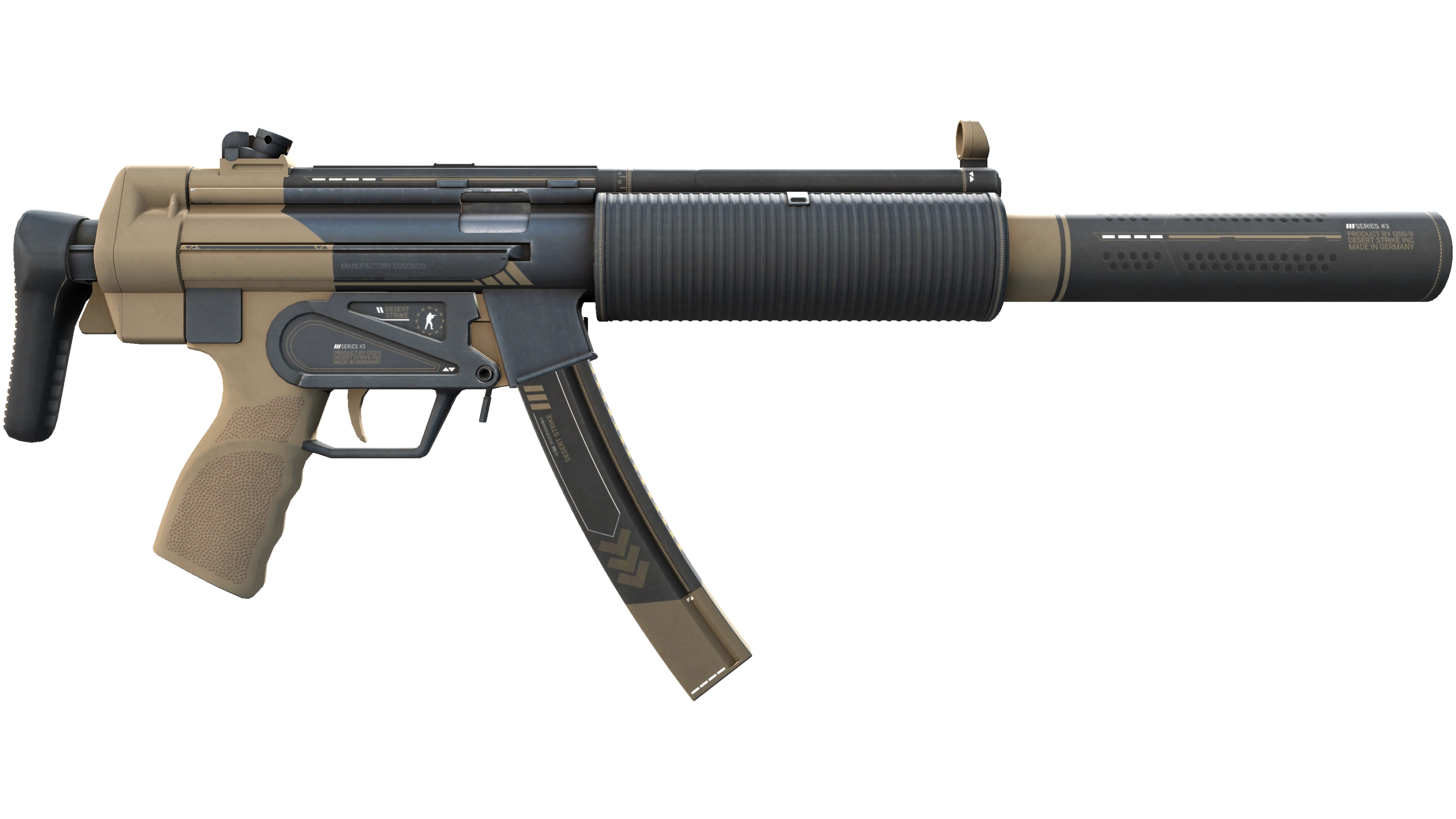 StatTrak™ MP5-SD | Desert Strike (Minimal Wear) thumbnail
