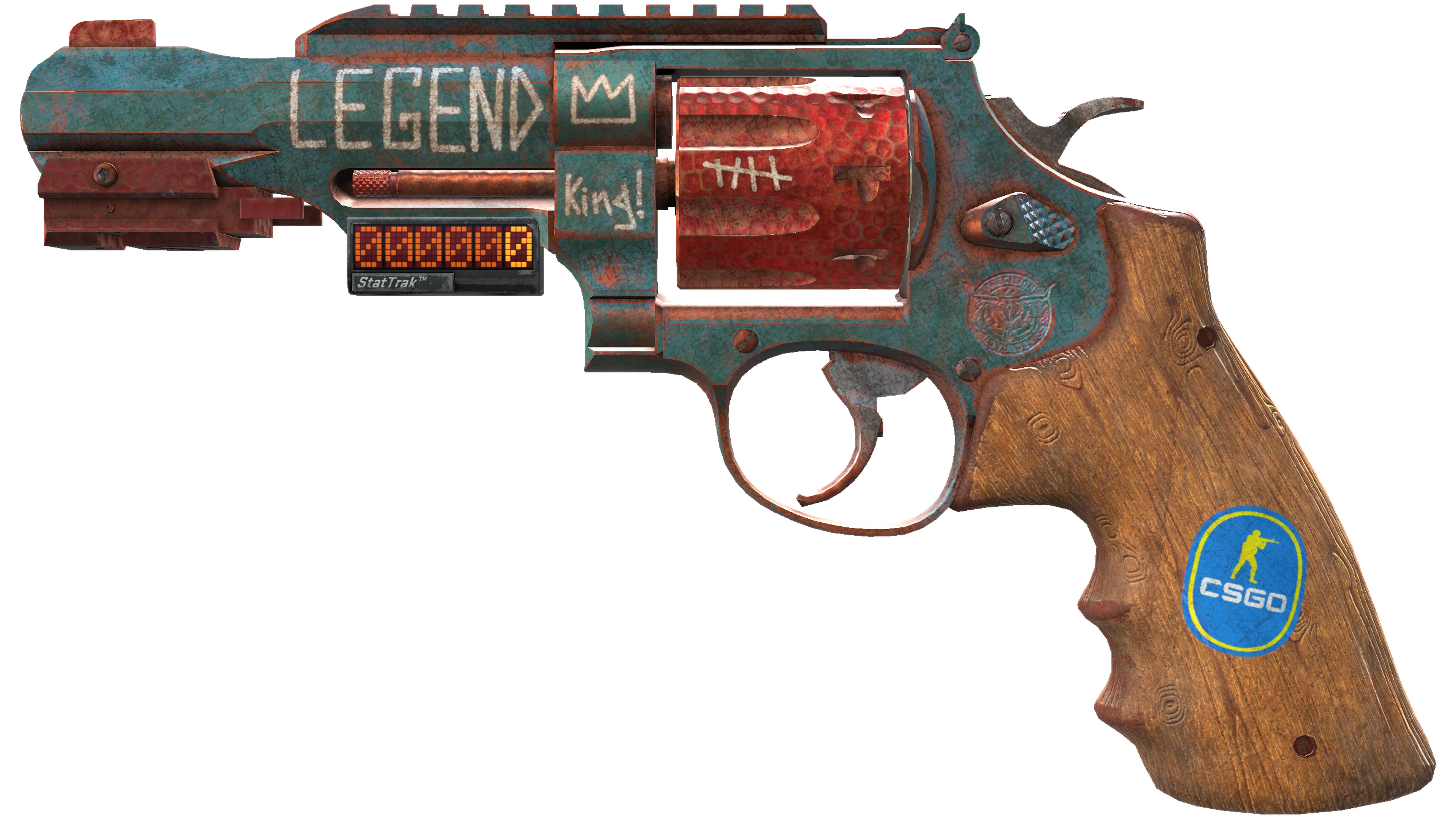 StatTrak™ R8 Revolver | Junk Yard (Battle-Scarred)
