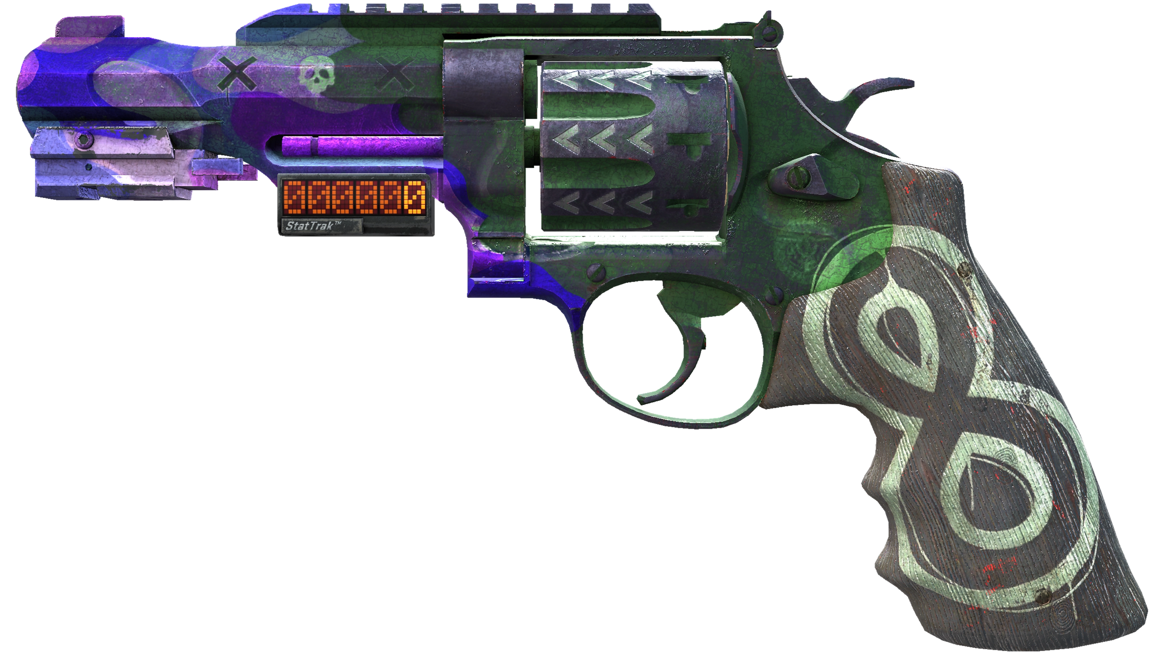 StatTrak™ R8 Revolver | Crazy 8 (Battle-Scarred)