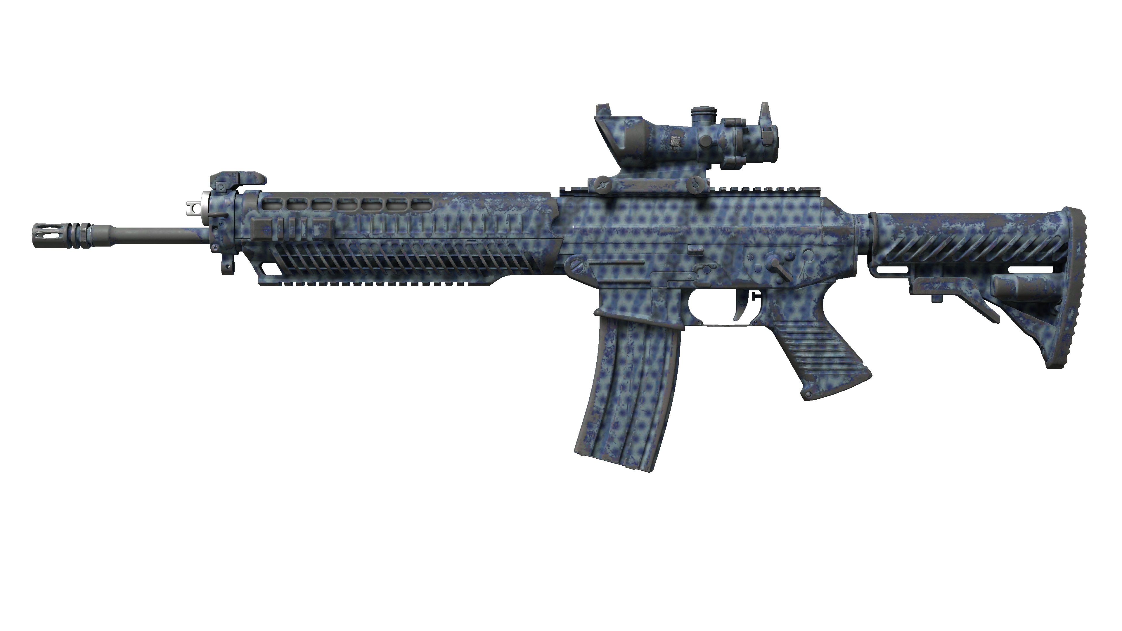 SG 553 | Waves Perforated (Field-Tested)