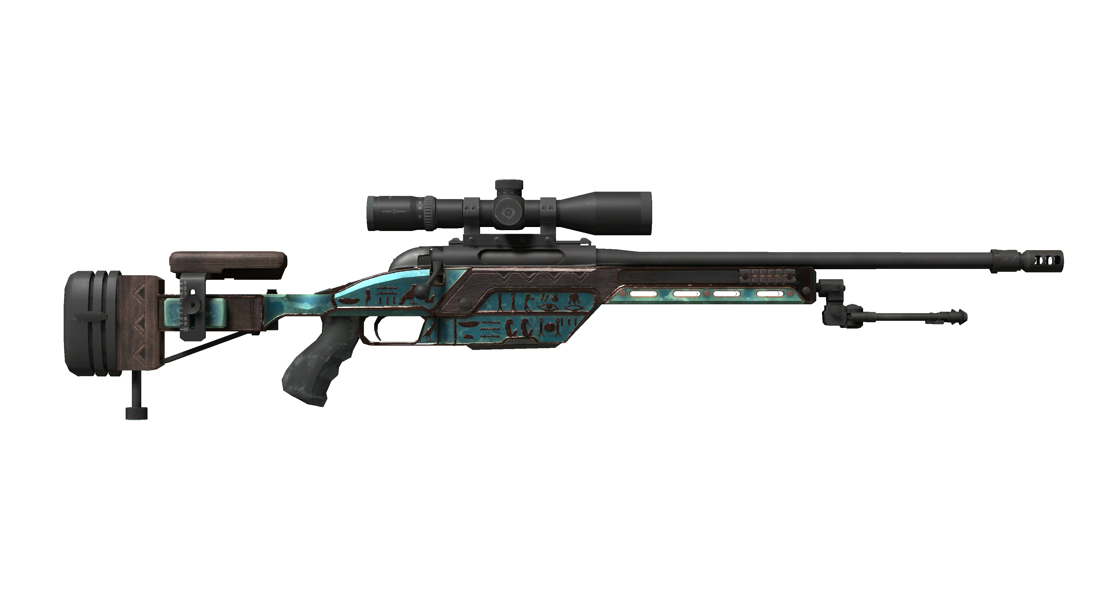 Miniature de SSG 08 | Azure Glyph (Well-Worn)