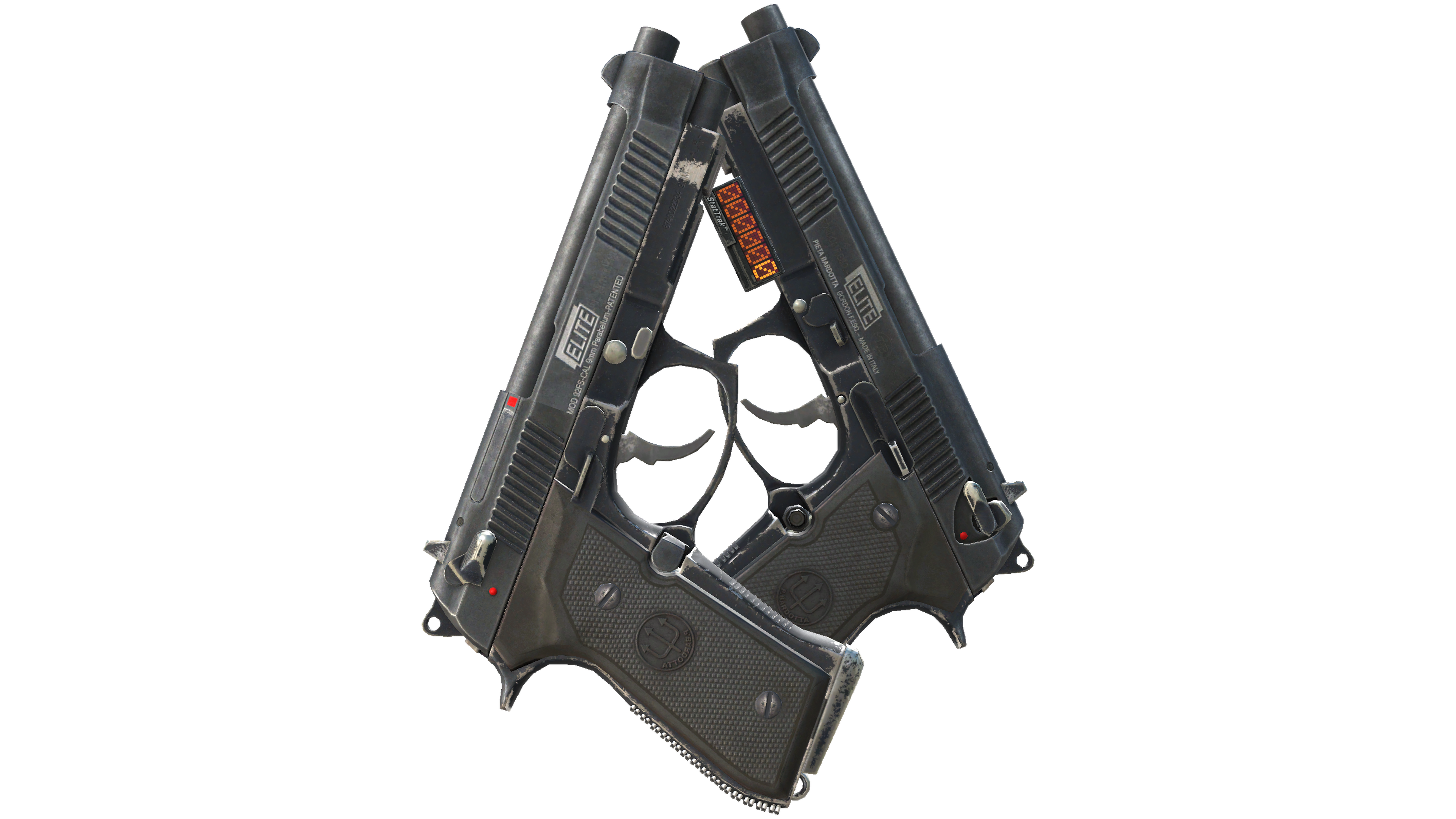 StatTrak™ Dual Berettas | Elite 1.6 (Well-Worn)