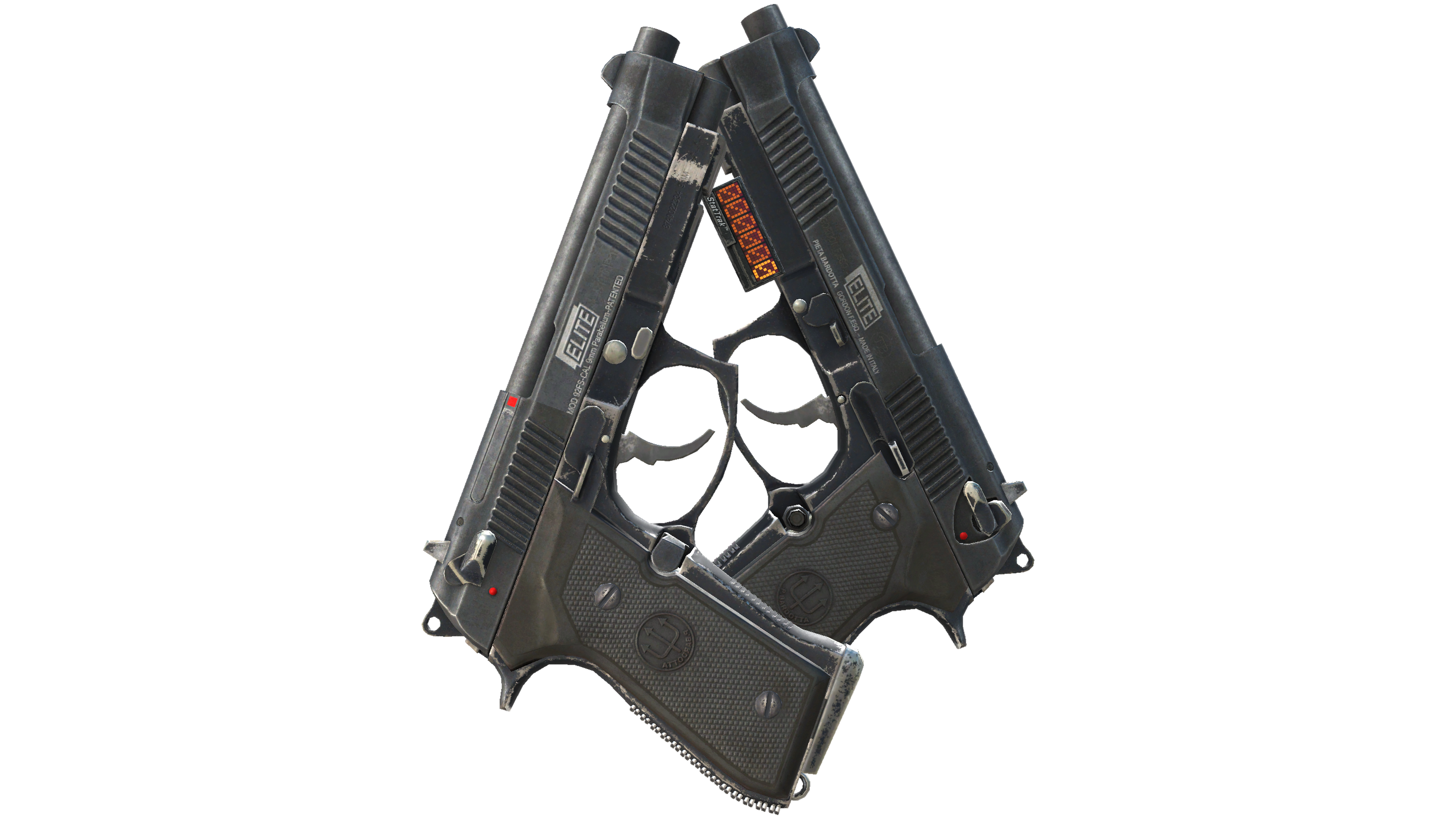 StatTrak™ Dual Berettas | Elite 1.6 (Well-Worn)