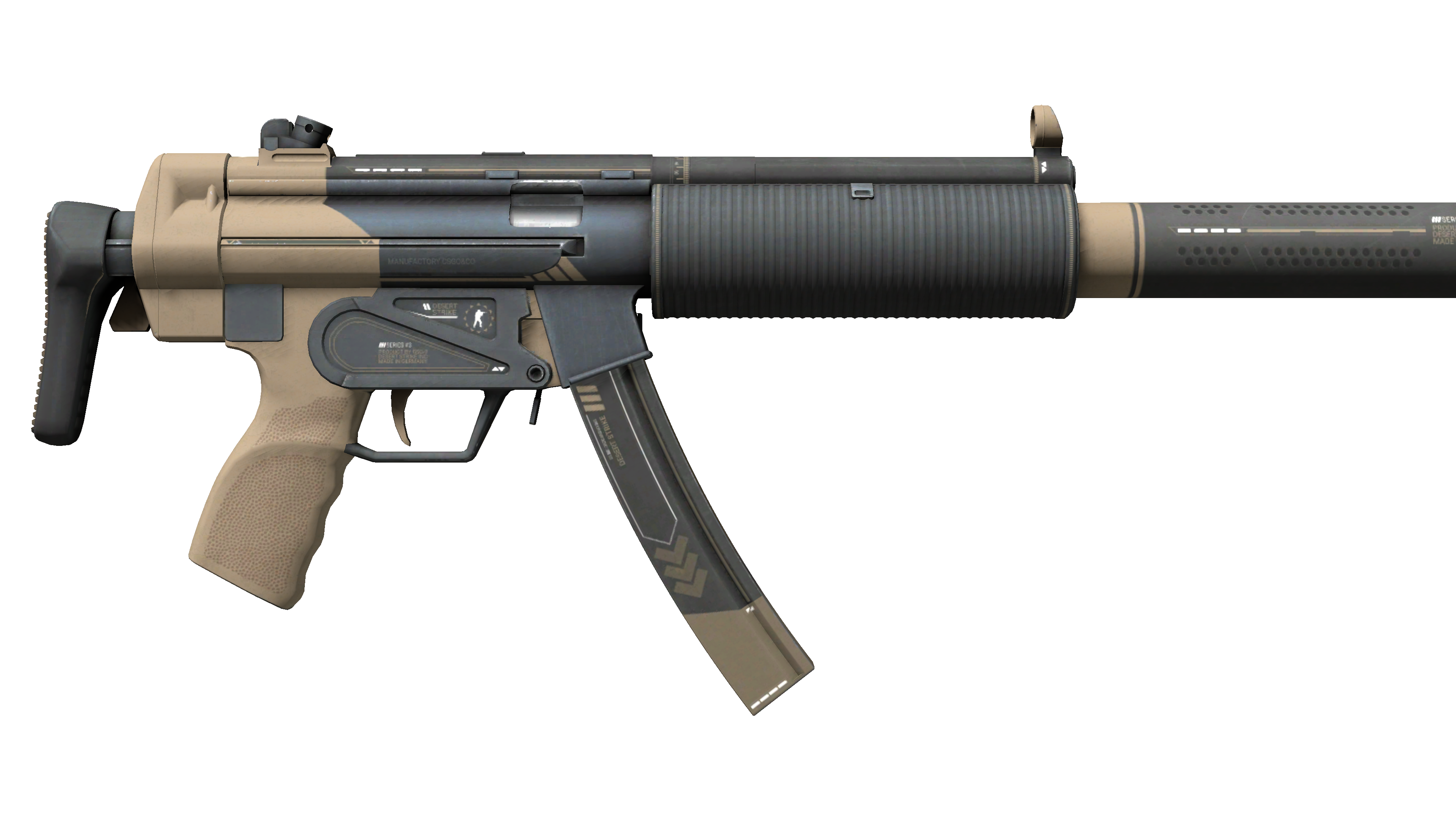 StatTrak™ MP5-SD | Desert Strike (Minimal Wear) thumbnail