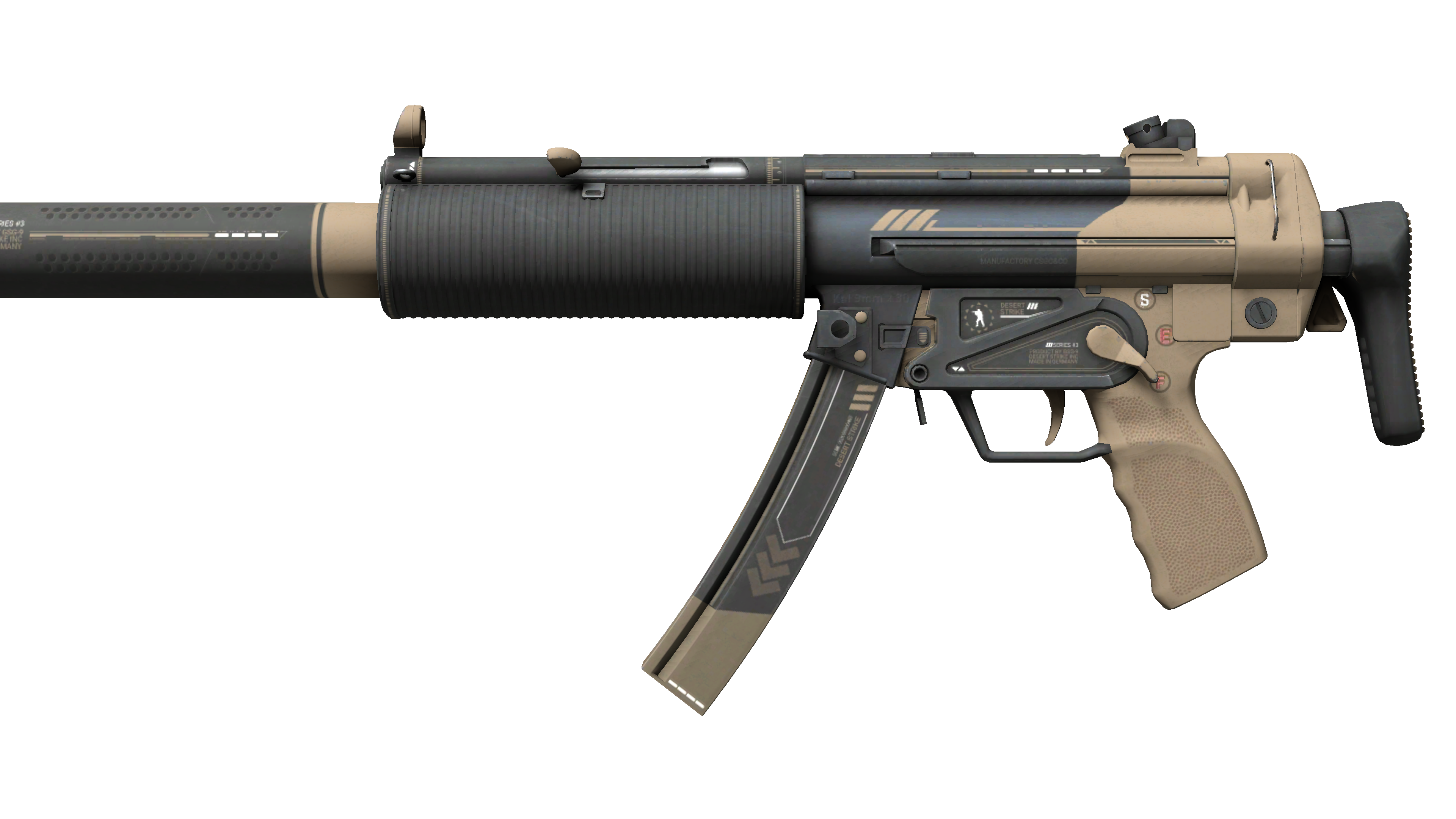 StatTrak™ MP5-SD | Desert Strike (Minimal Wear)