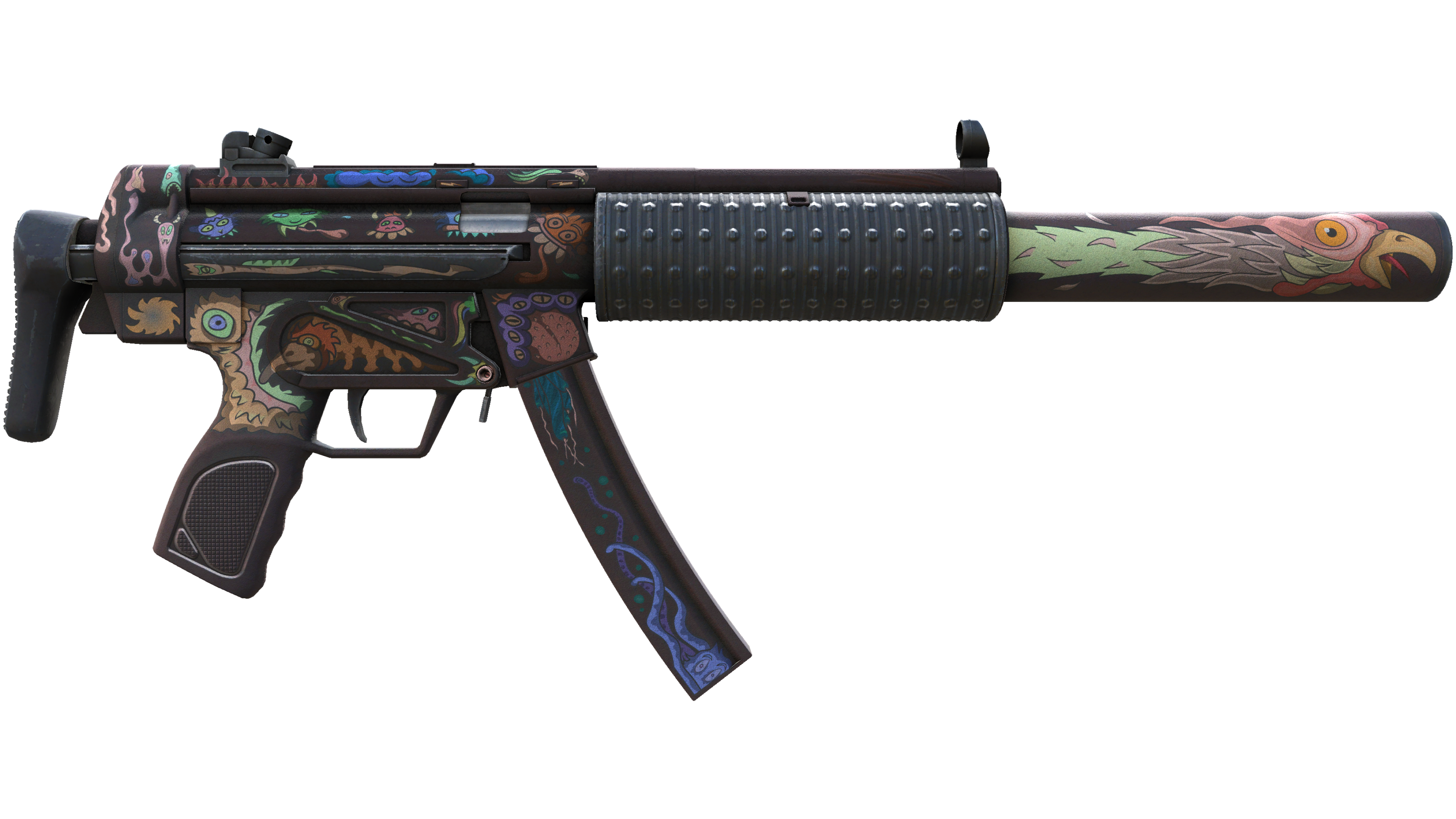 StatTrak™ MP5-SD | Necro Jr. (Well-Worn) thumbnail