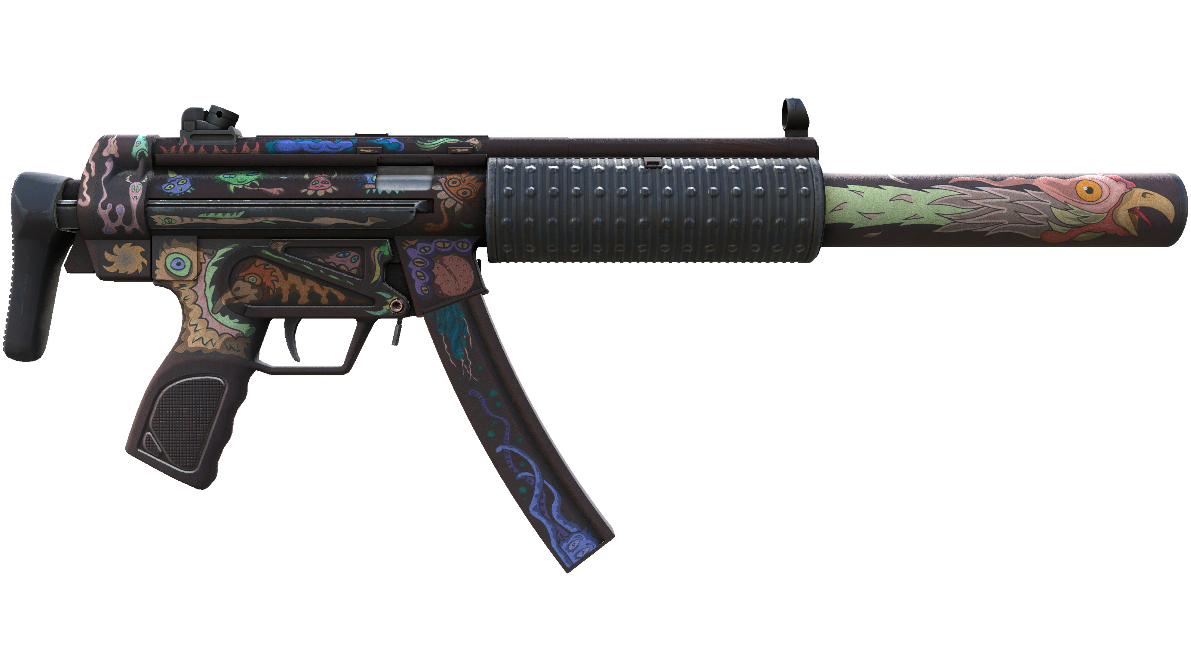 Миниатюра StatTrak™ MP5-SD | Necro Jr. (Well-Worn)