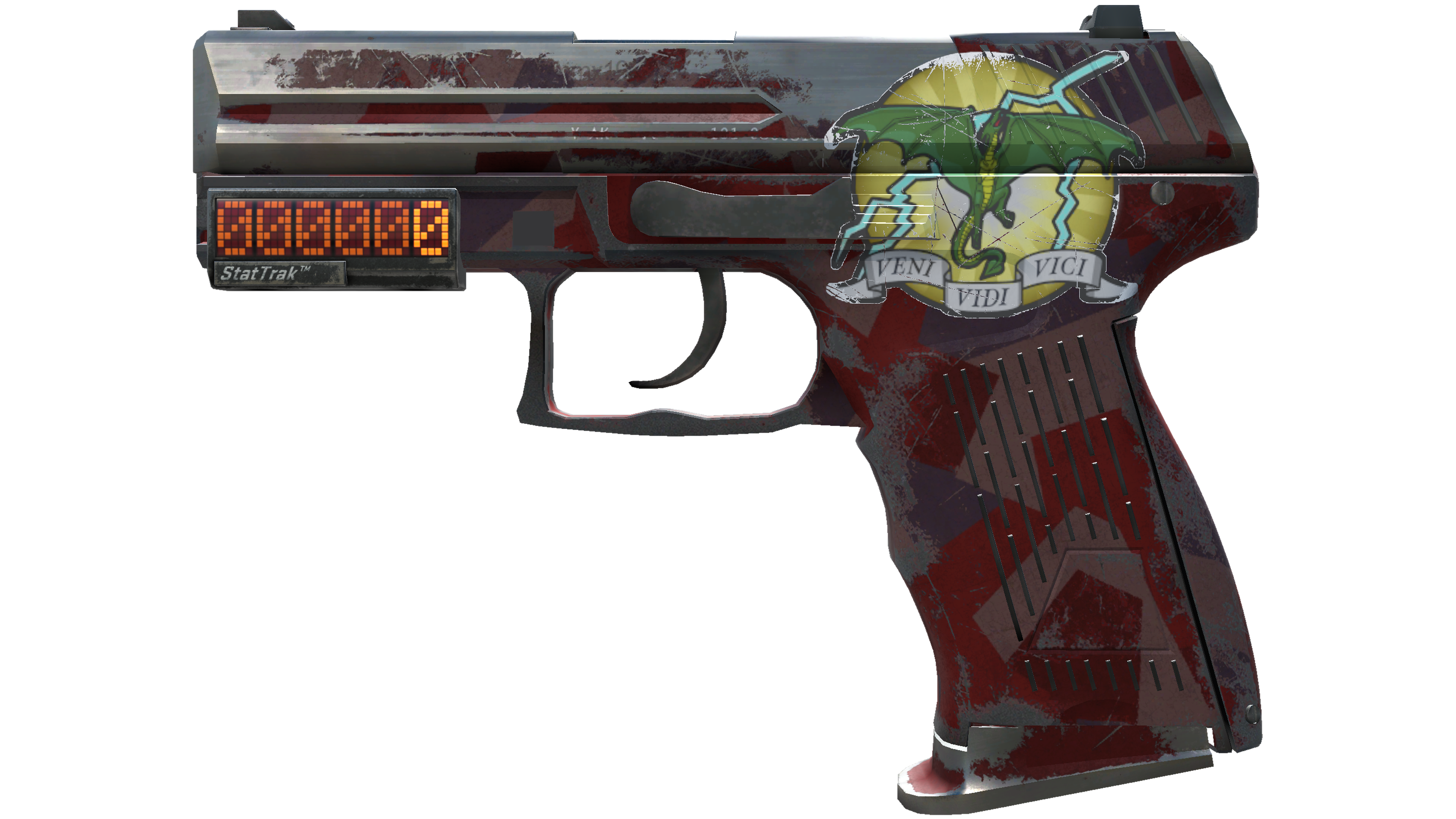 StatTrak™ P2000 | Red FragCam (Battle-Scarred)