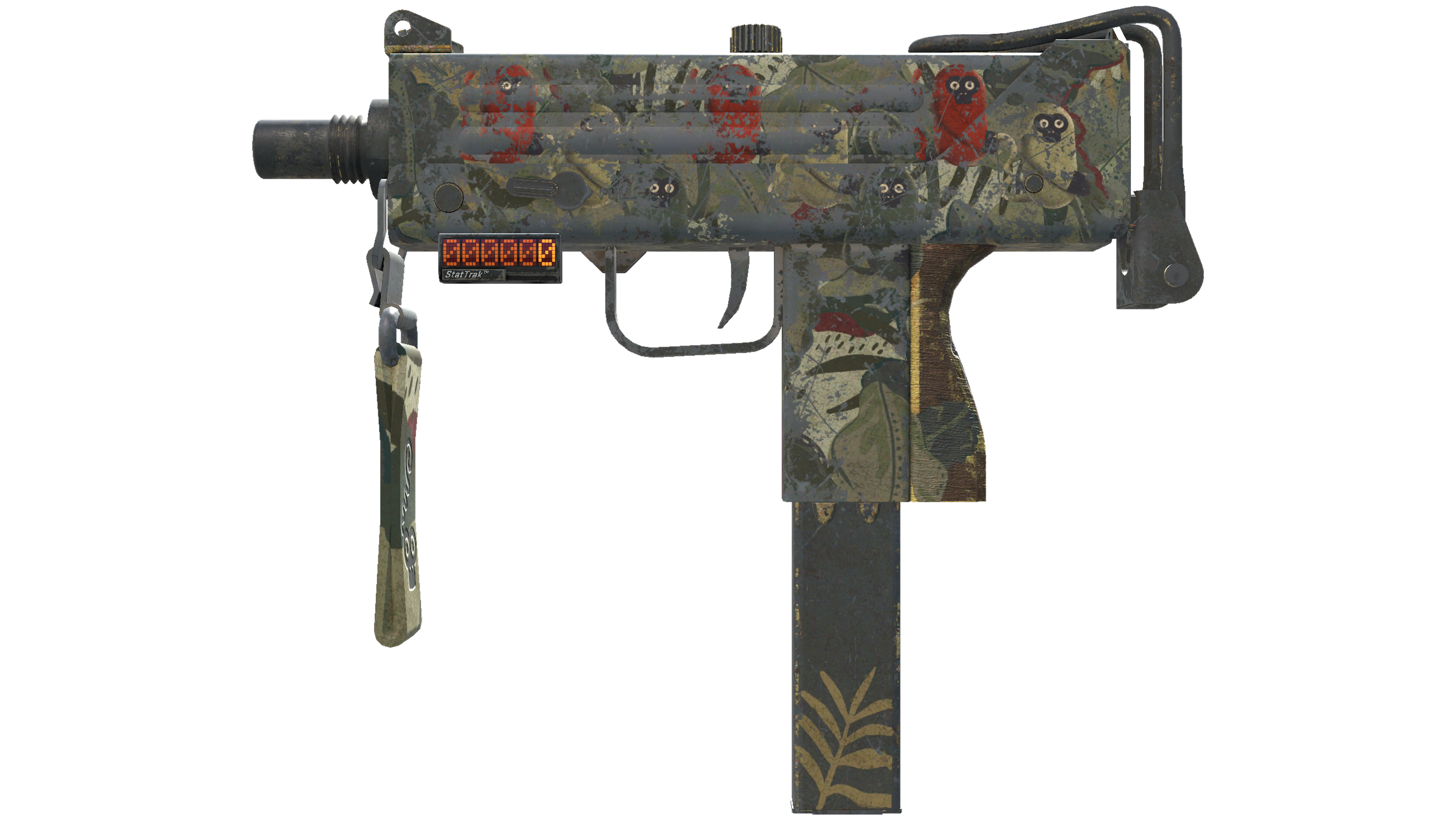 StatTrak™ MAC-10 | Monkeyflage (Battle-Scarred)