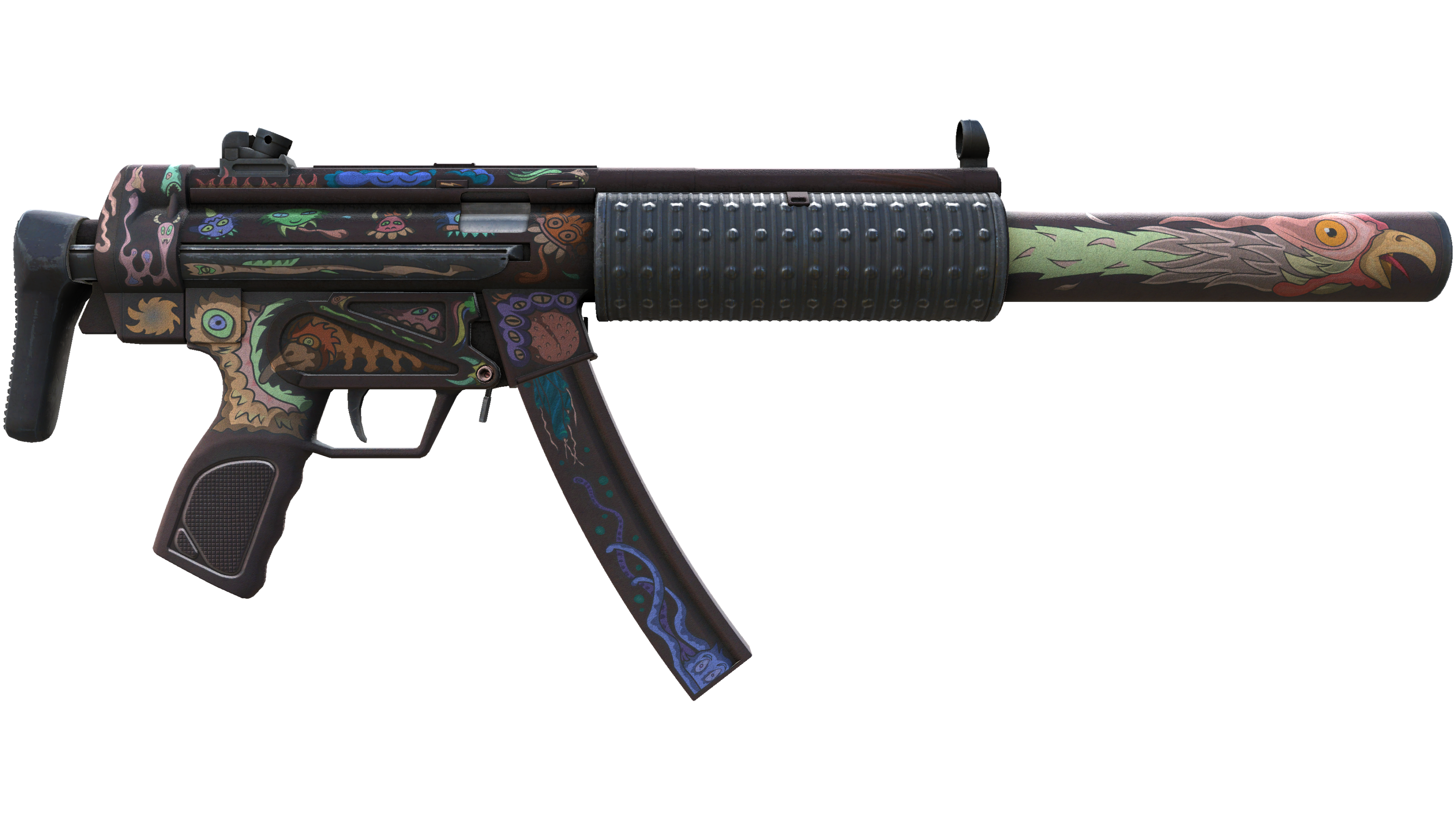 Миниатюра StatTrak™ MP5-SD | Necro Jr. (Well-Worn)