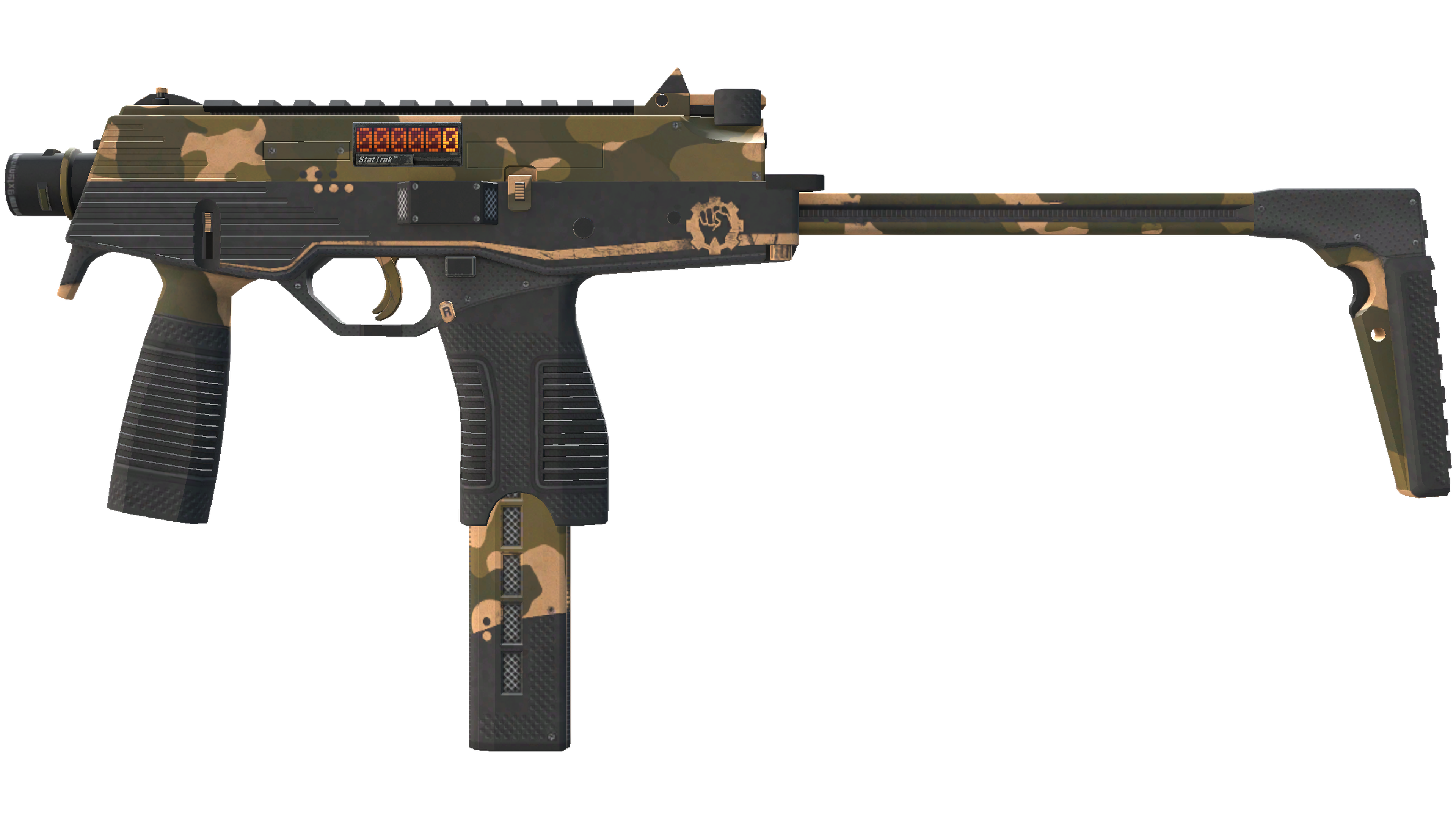 Miniatura de StatTrak™ MP9 | Black Sand (Minimal Wear)