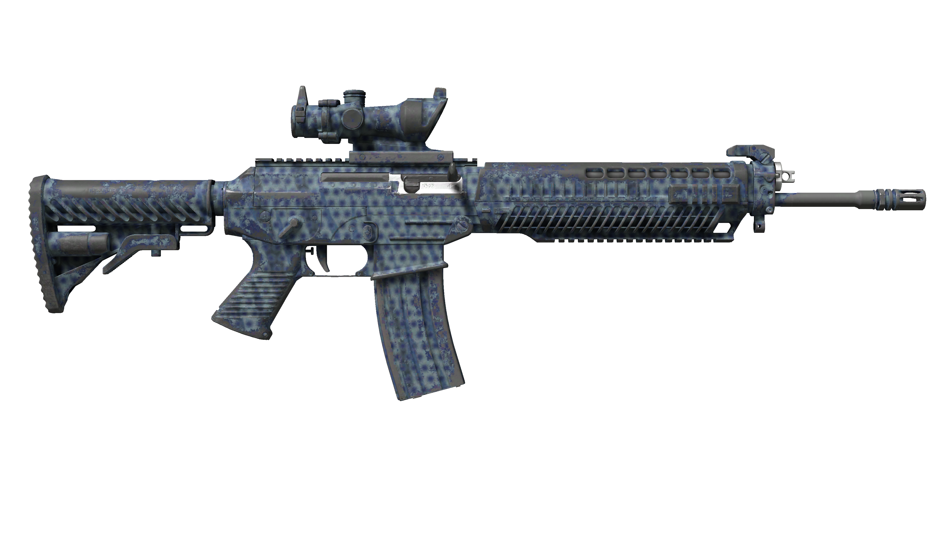SG 553 | Waves Perforated (Well-Worn) 缩略图
