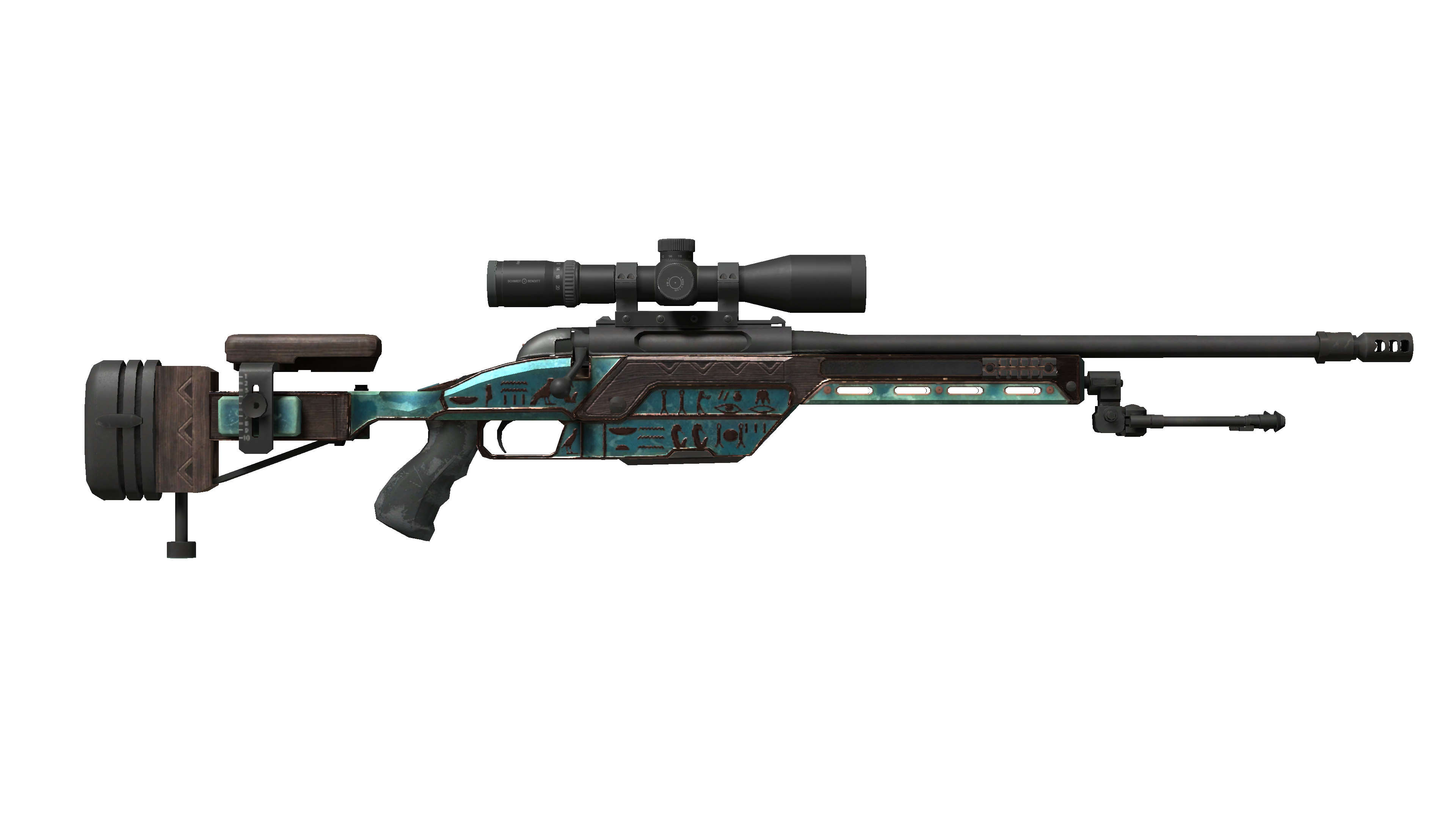 صورة مصغرة لـ SSG 08 | Azure Glyph (Well-Worn)