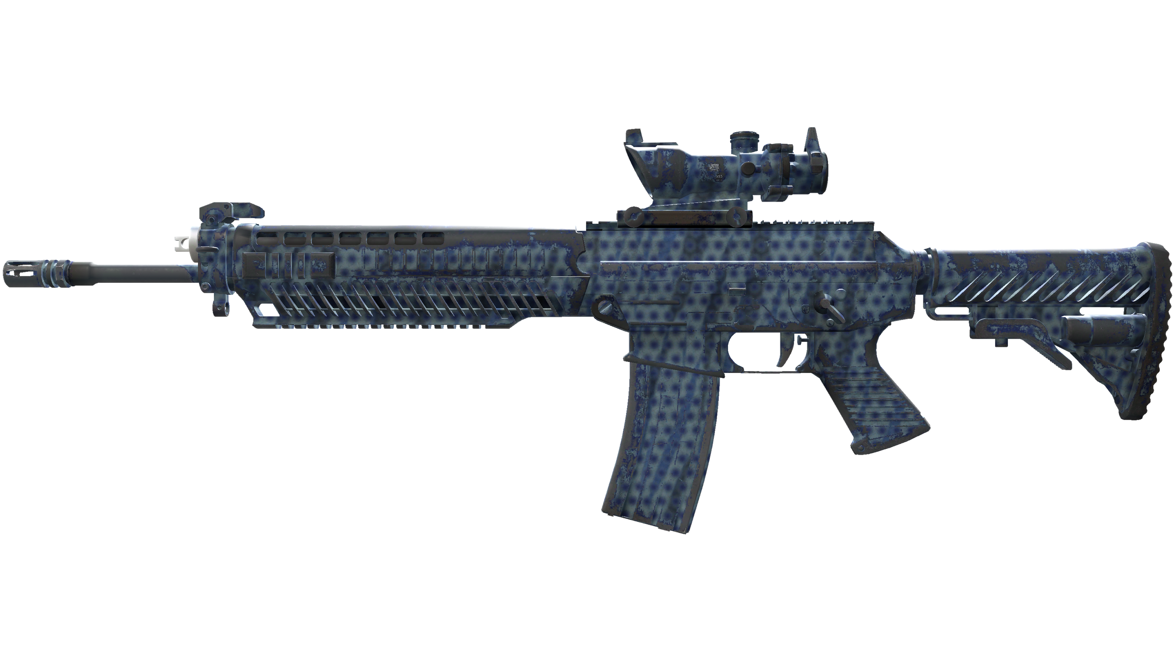 SG 553 | Waves Perforated (Field-Tested)