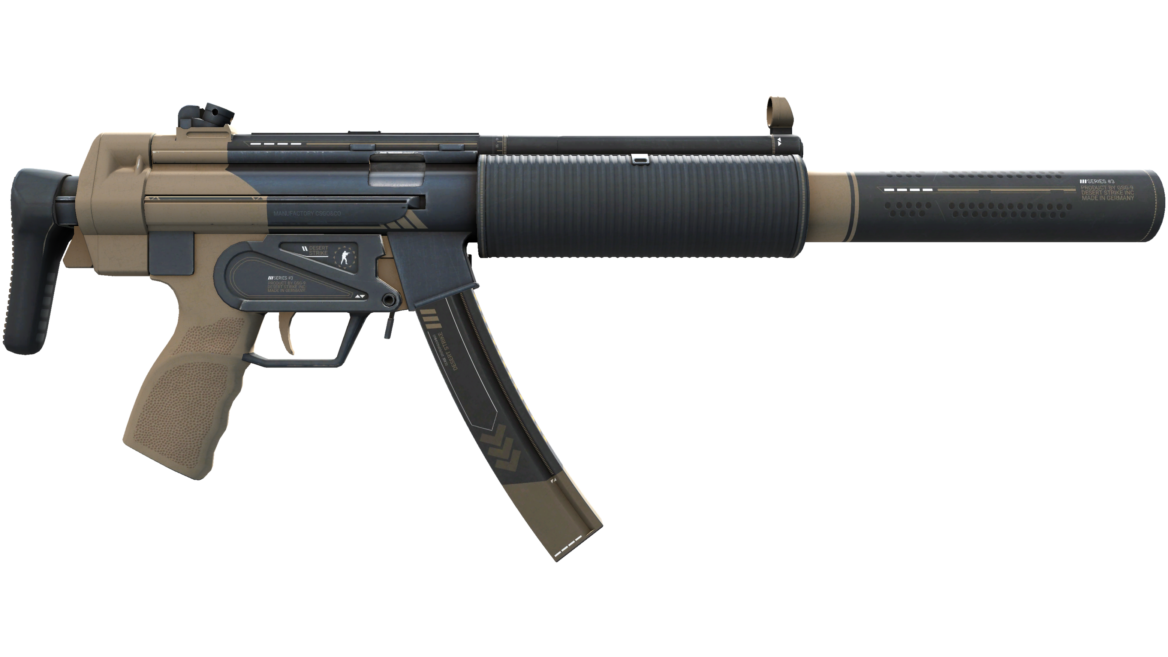 StatTrak™ MP5-SD | Desert Strike (Minimal Wear) thumbnail