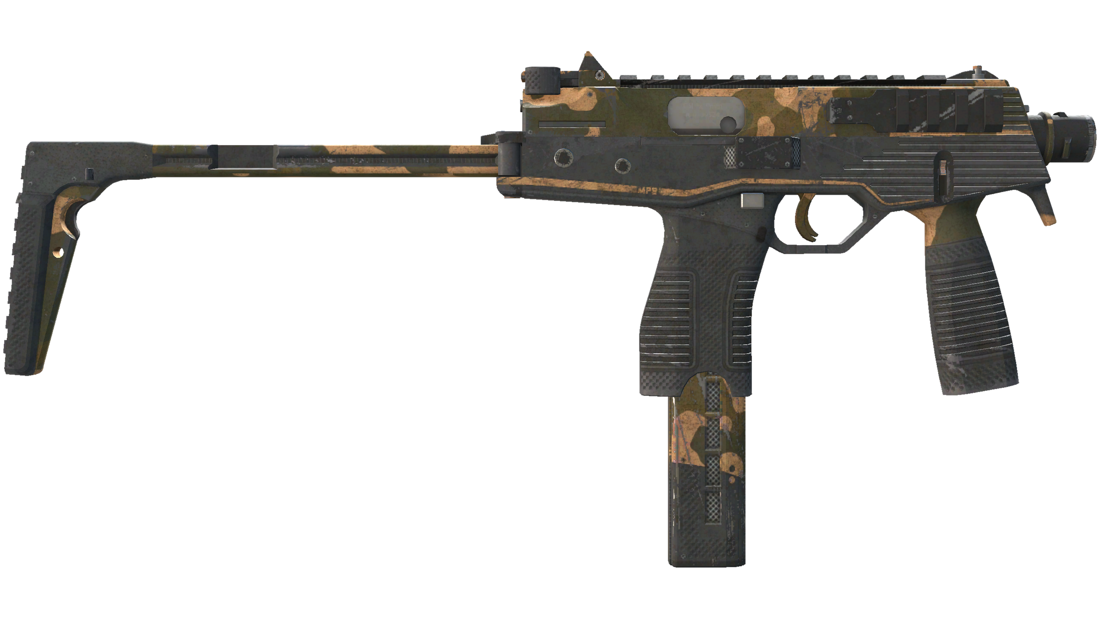 StatTrak™ MP9 | Black Sand (Battle-Scarred) thumbnail