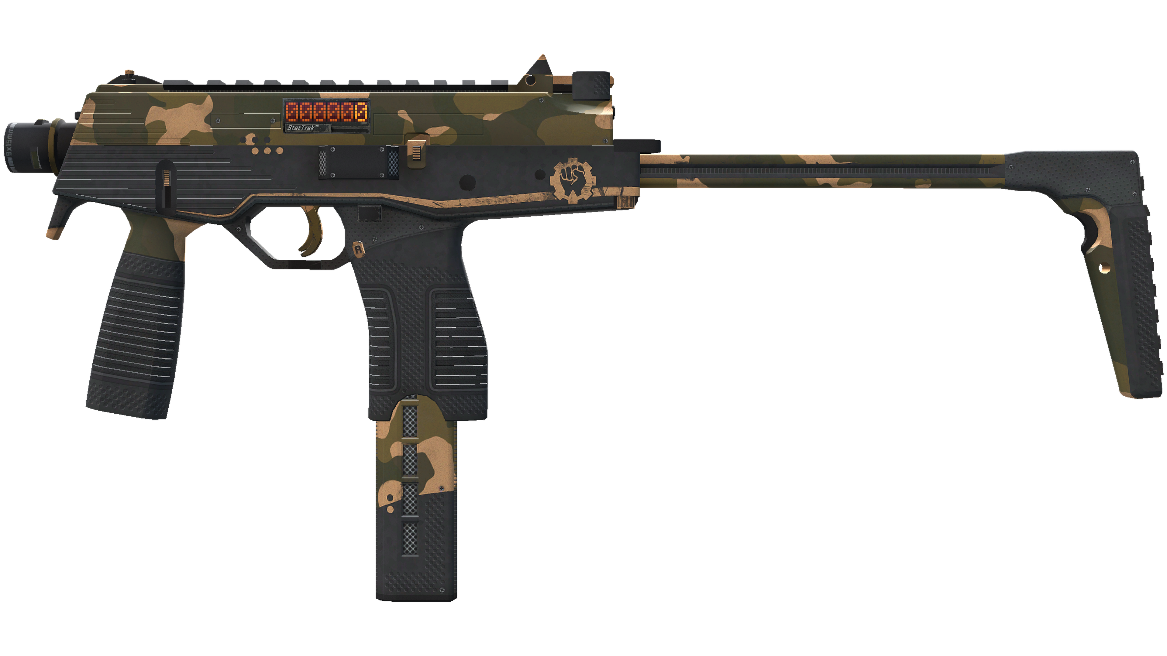Miniatura de StatTrak™ MP9 | Black Sand (Minimal Wear)