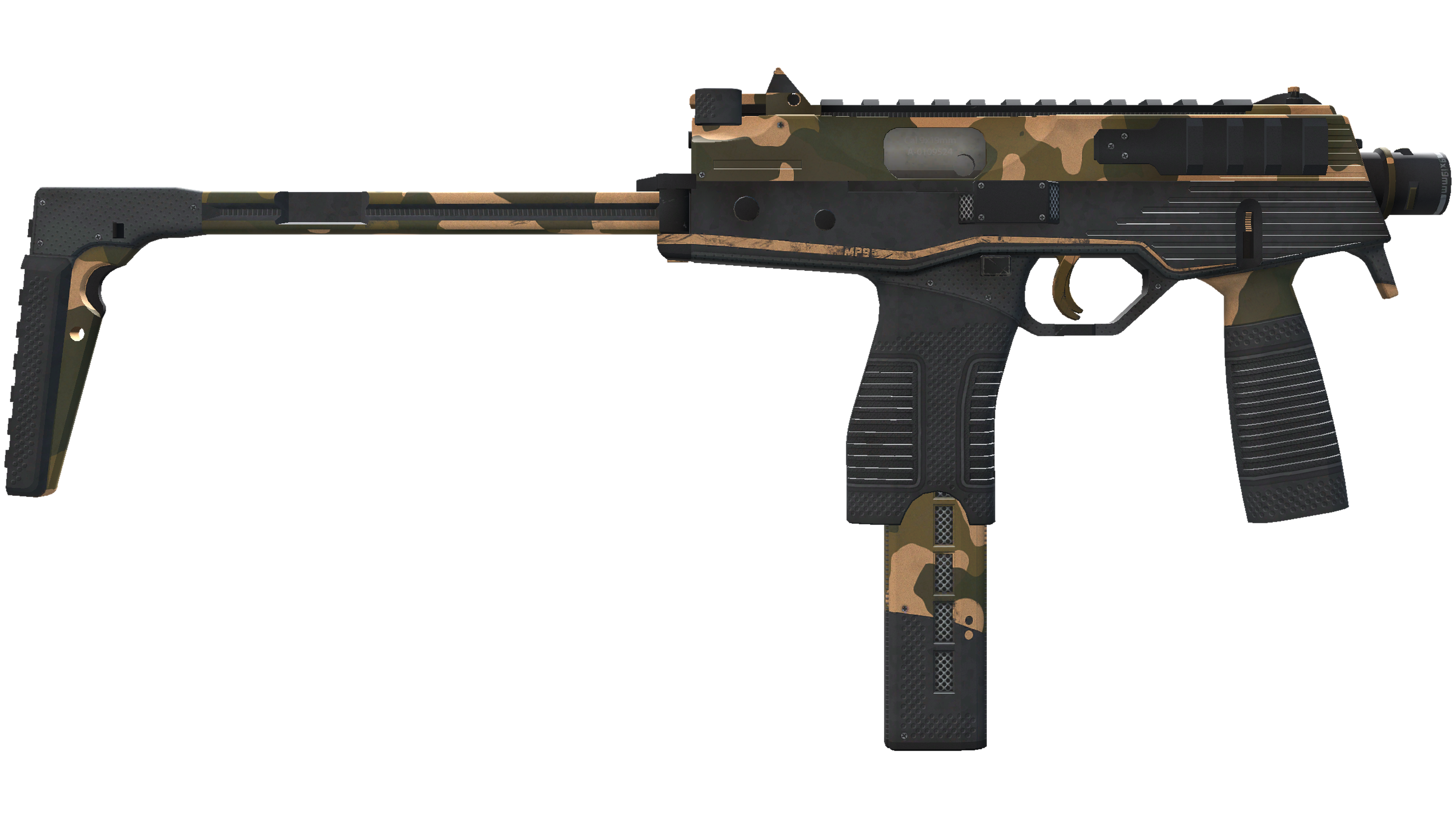 Miniatura de StatTrak™ MP9 | Black Sand (Minimal Wear)