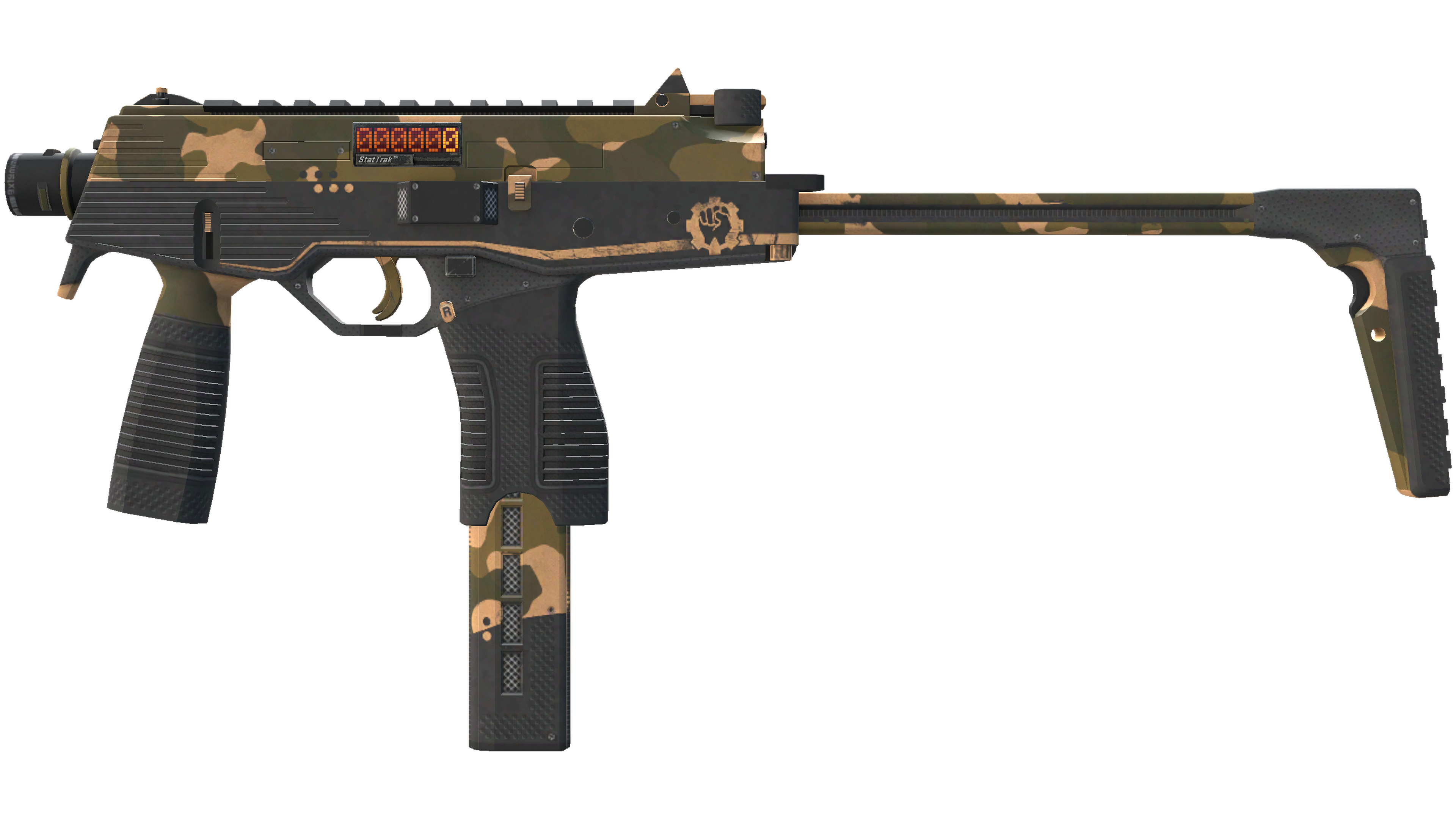 Miniatura de StatTrak™ MP9 | Black Sand (Minimal Wear)