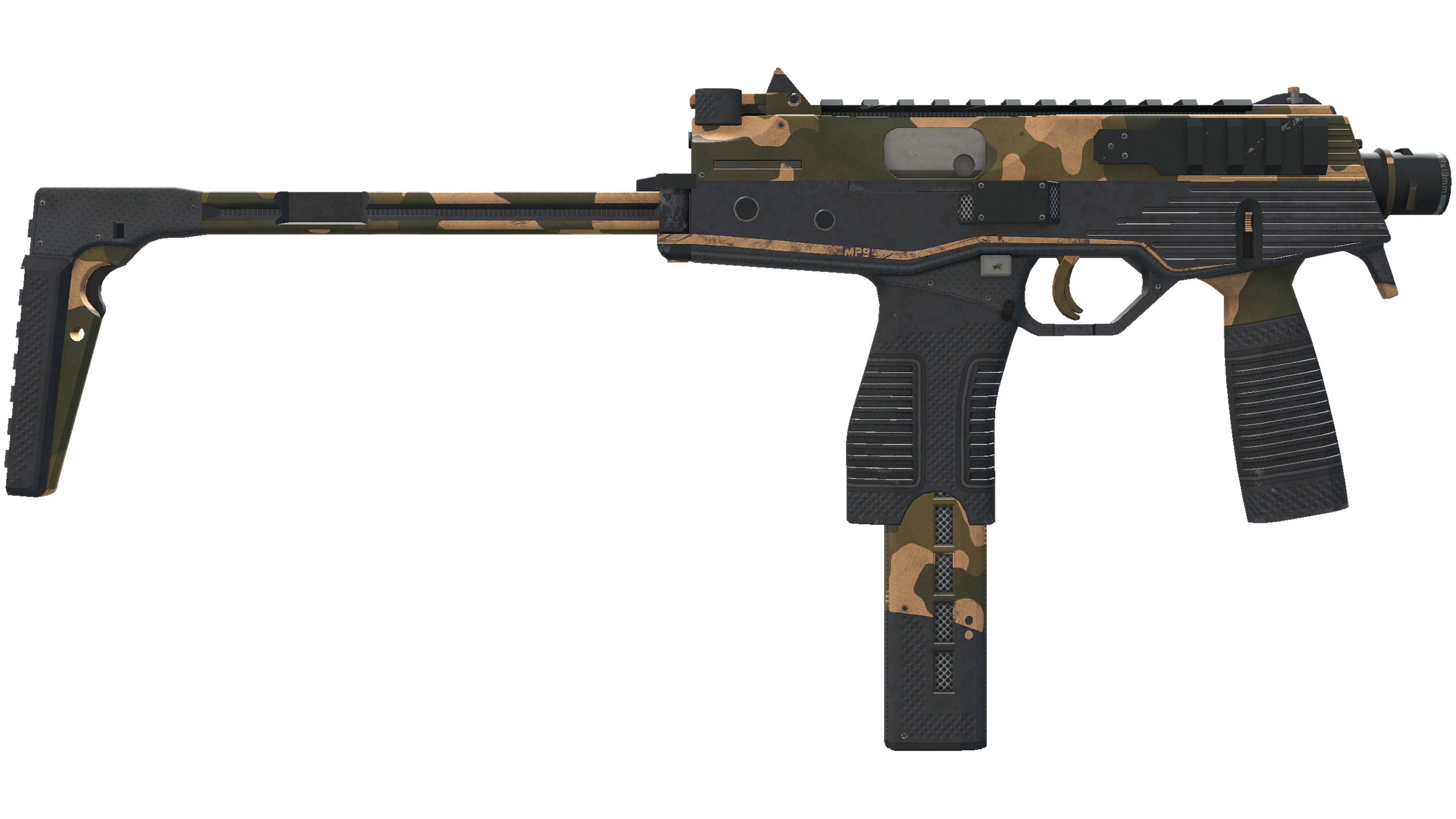 StatTrak™ MP9 | Black Sand (Well-Worn) thumbnail