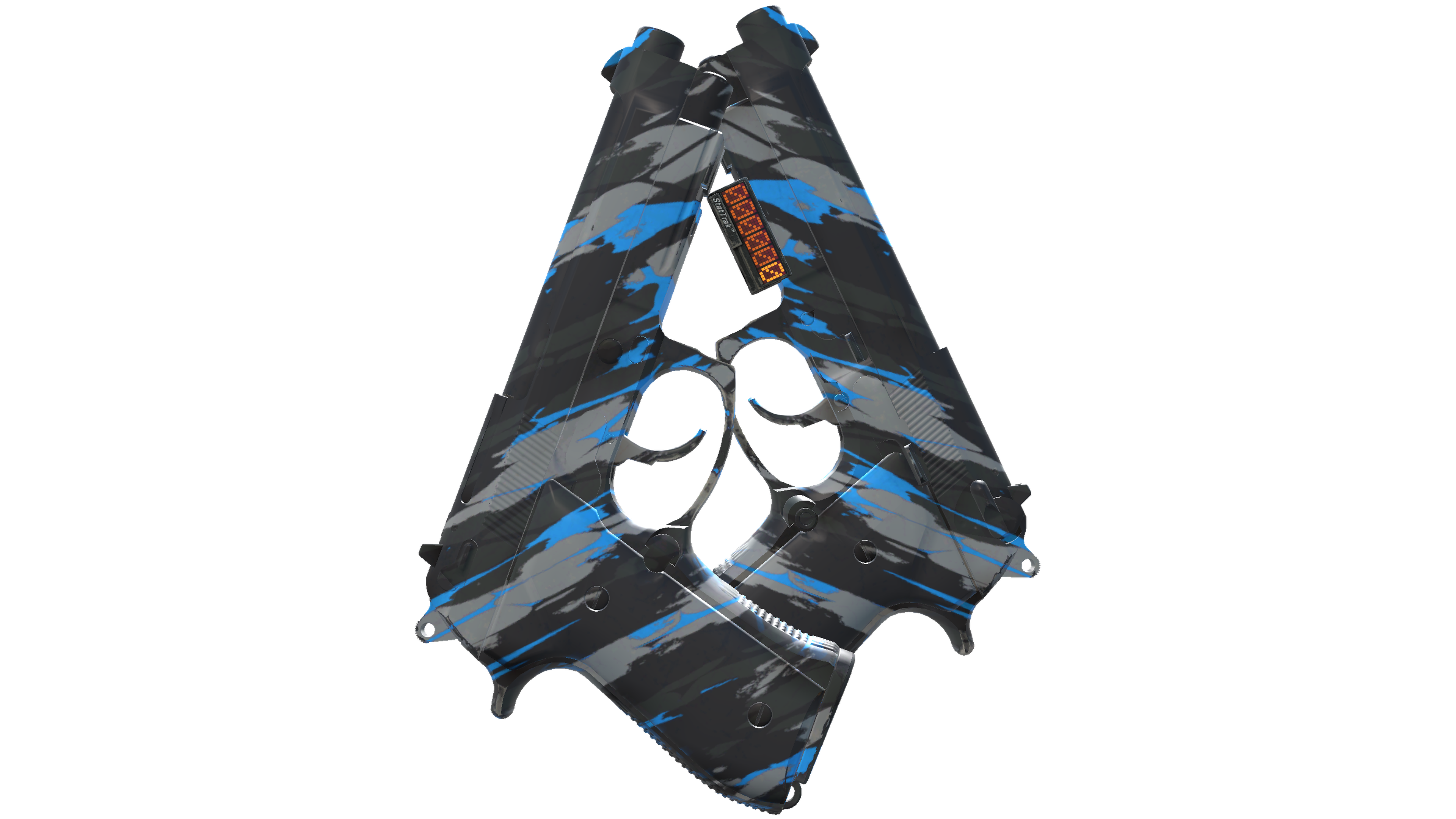 صورة مصغرة لـ StatTrak™ Dual Berettas | Shred (Factory New)
