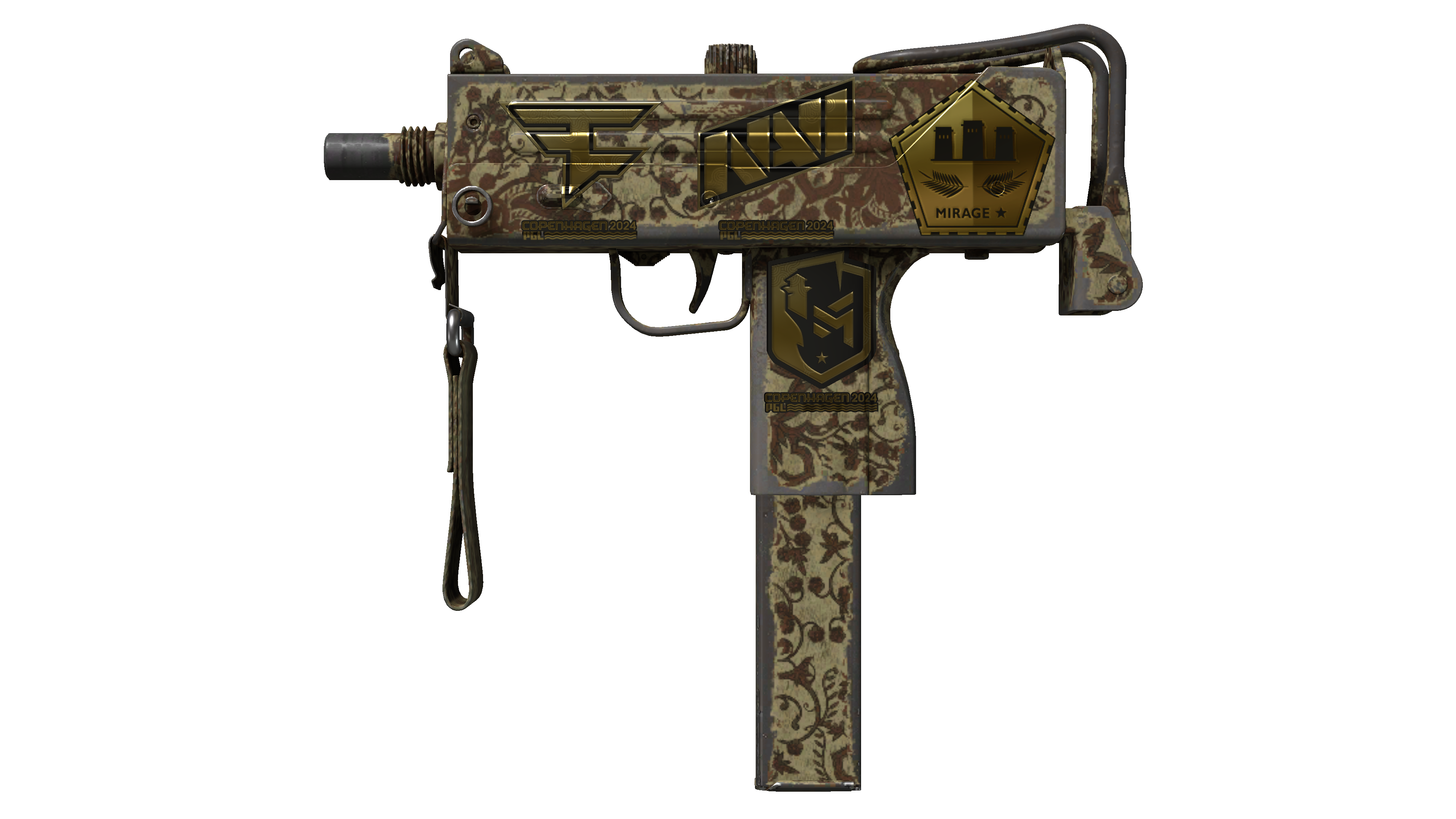 Souvenir MAC-10 | Sienna Damask (Field-Tested)