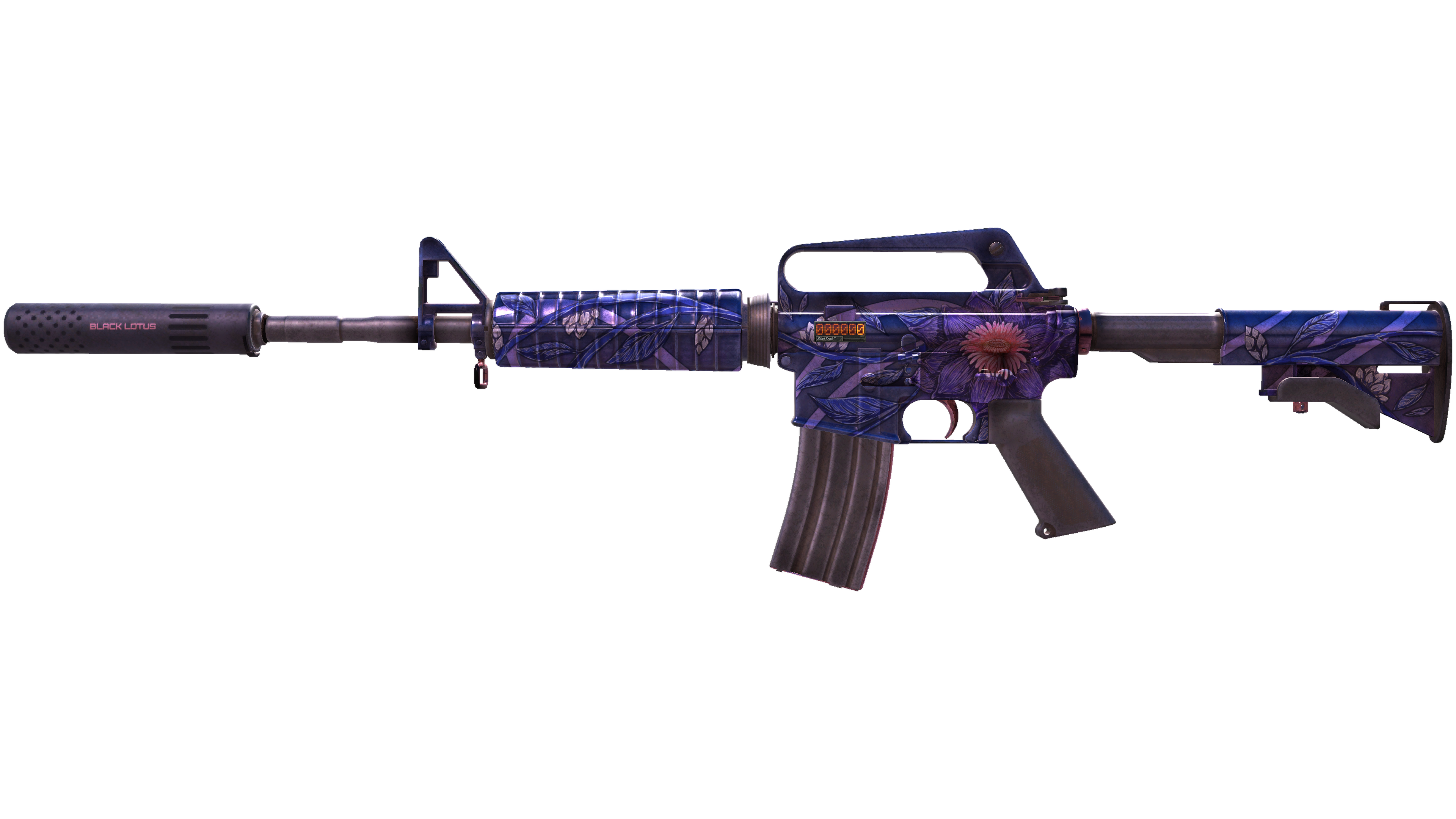 StatTrak™ M4A1-S | Black Lotus (Battle-Scarred)