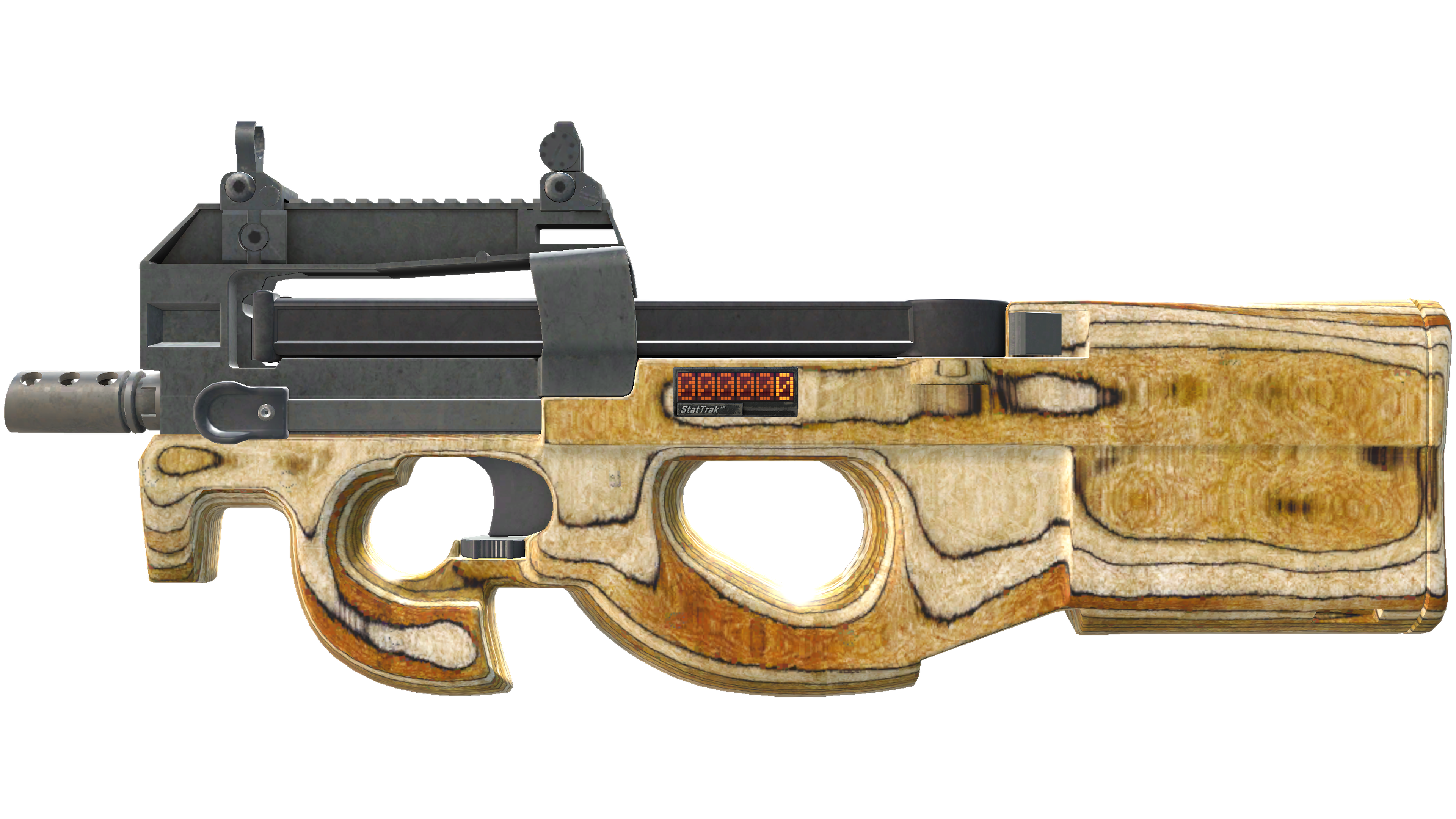 StatTrak™ P90 | Shapewood (Minimal Wear)