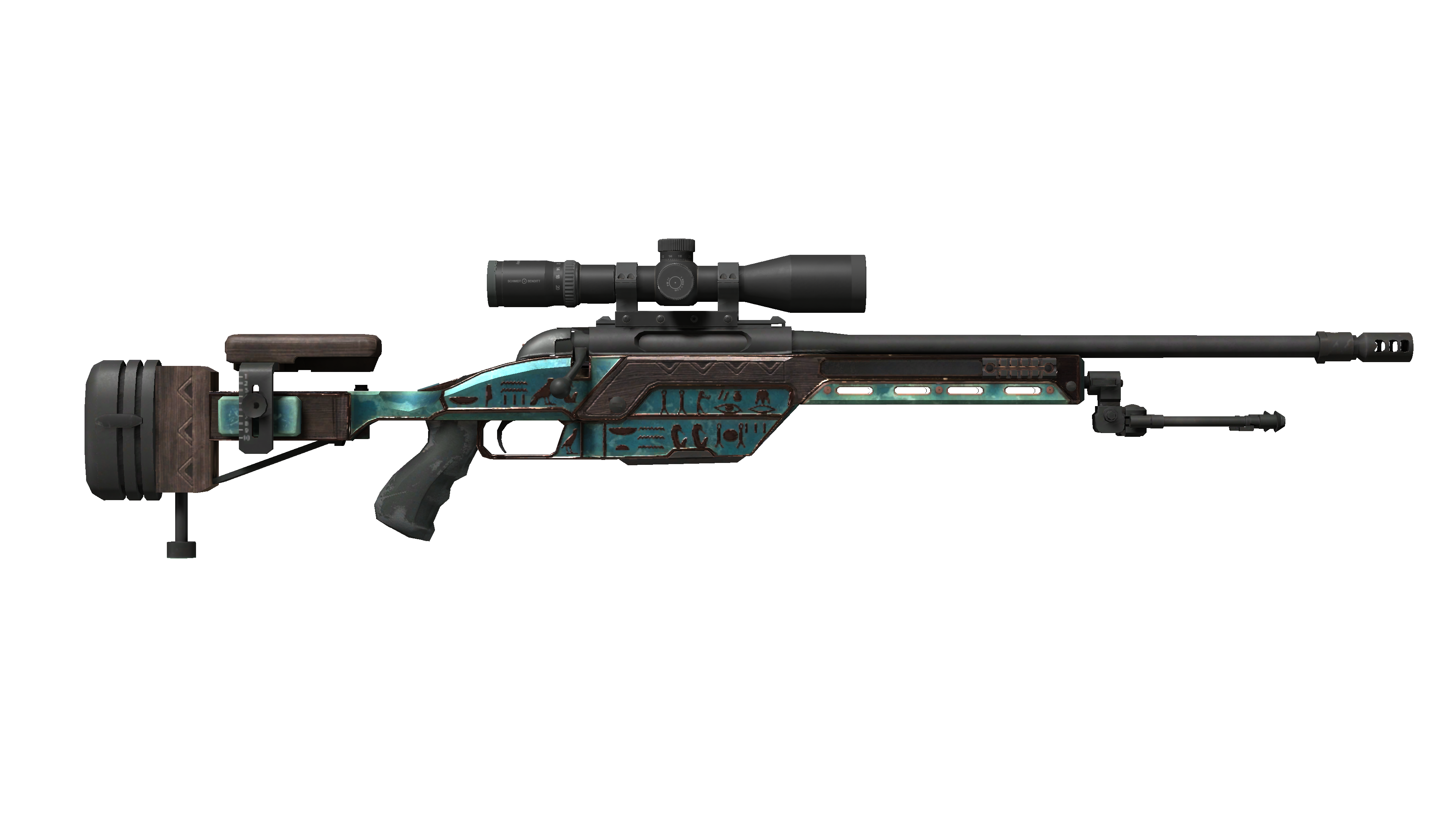 صورة مصغرة لـ SSG 08 | Azure Glyph (Well-Worn)