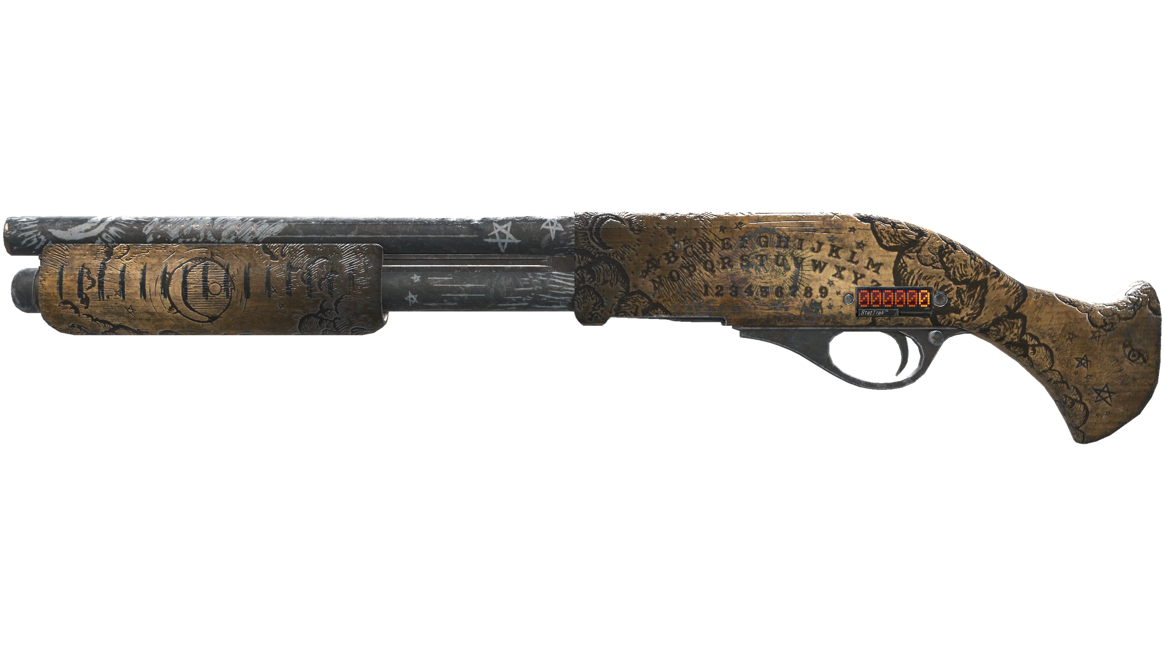 StatTrak™ Sawed-Off | Spirit Board (Battle-Scarred)