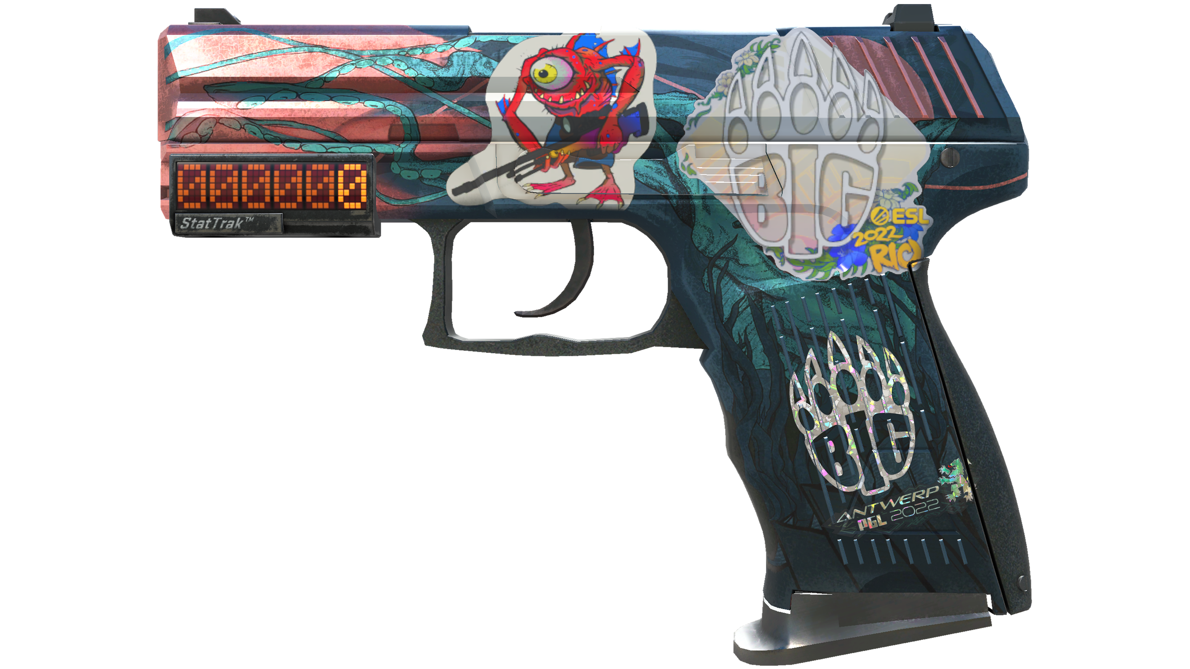 StatTrak™ P2000 | Gnarled (Well-Worn)