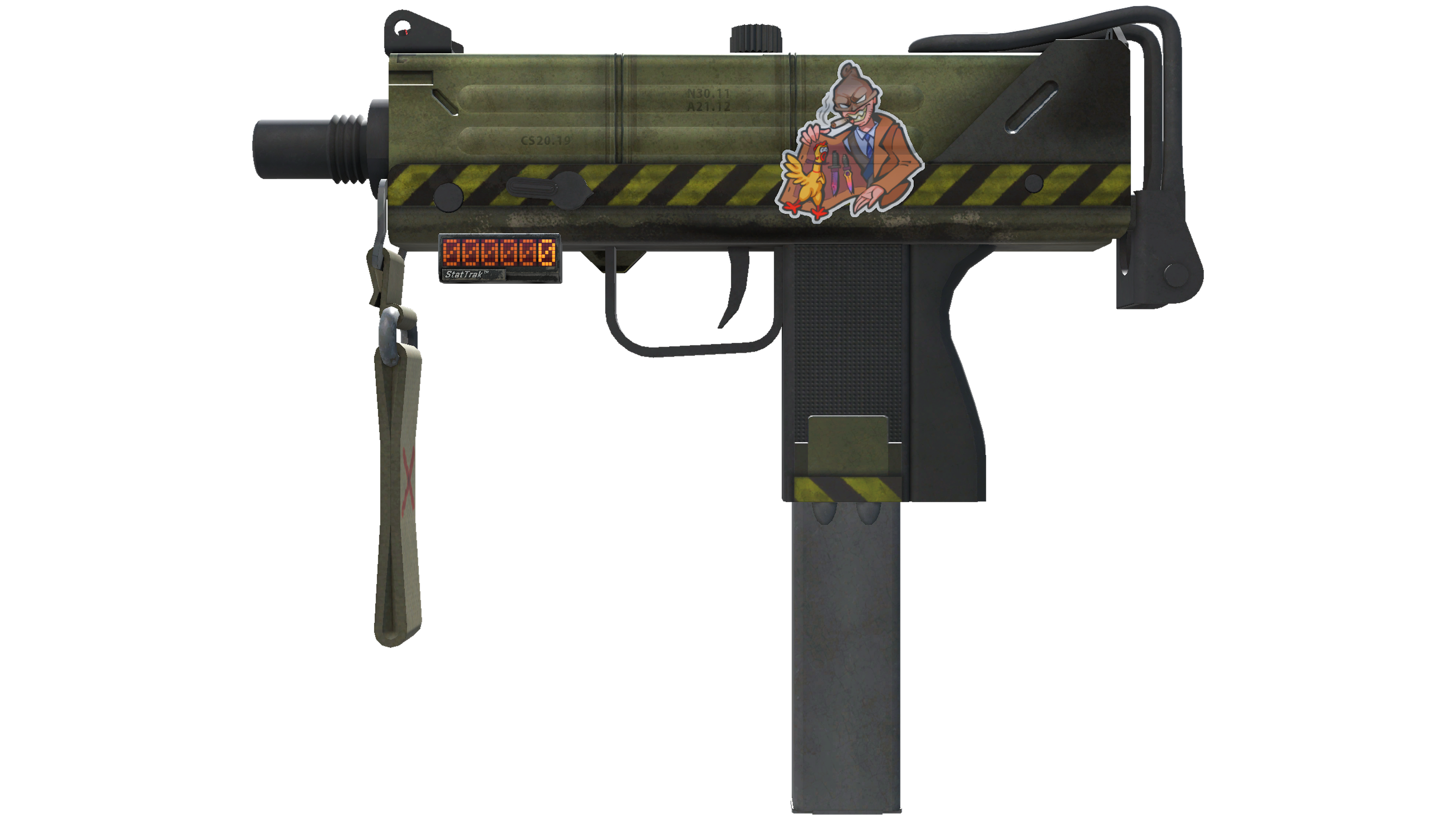 StatTrak™ MAC-10 | Classic Crate (Well-Worn)