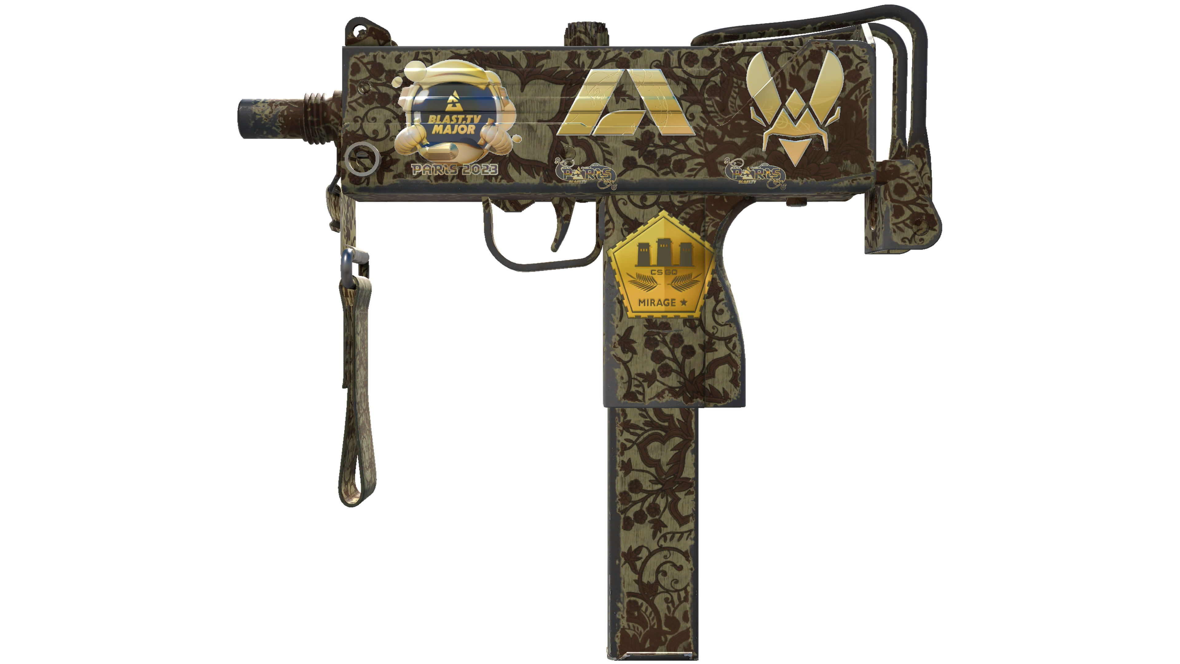 Souvenir MAC-10 | Sienna Damask (Field-Tested)