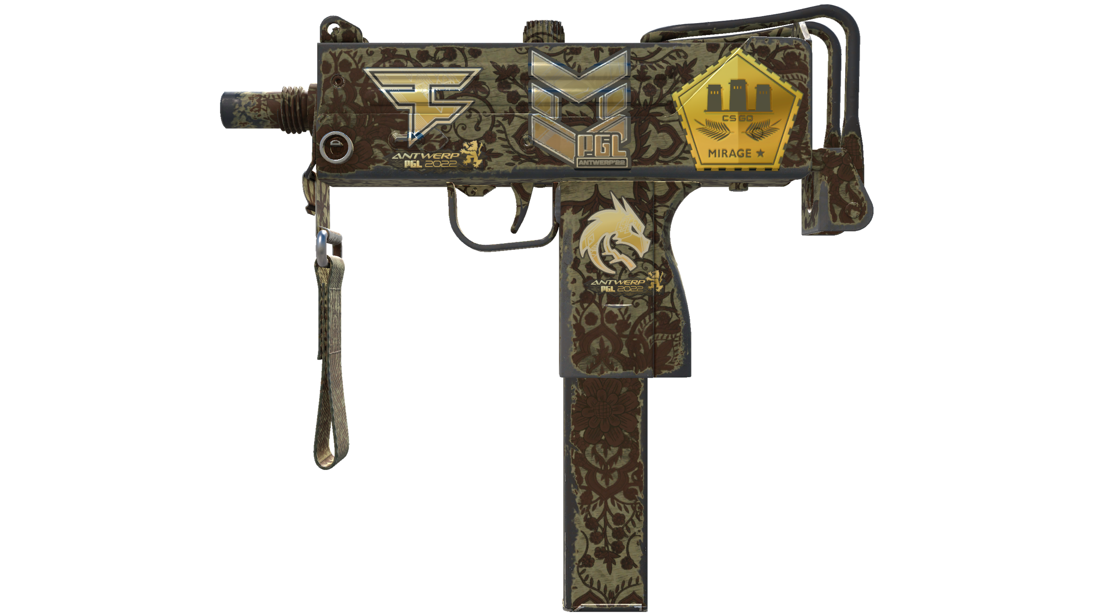 Souvenir MAC-10 | Sienna Damask (Field-Tested)